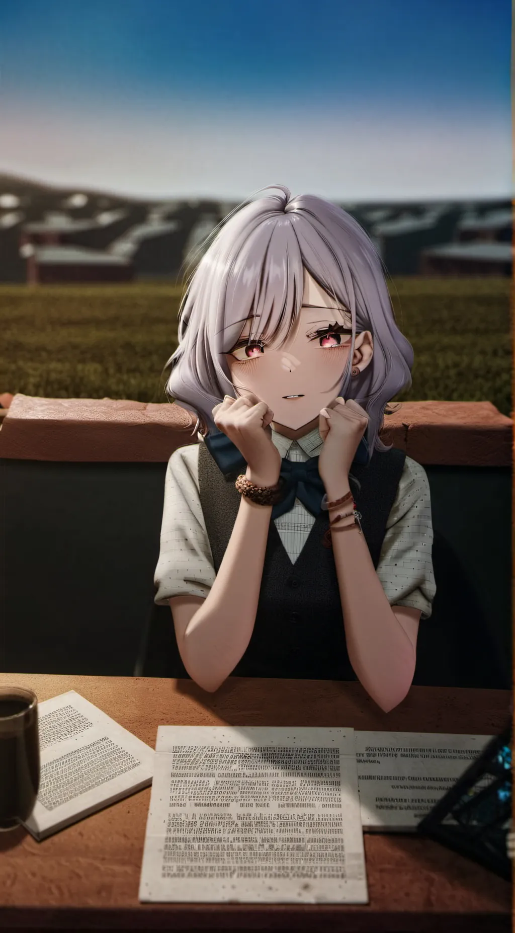 ai character: Luna  background