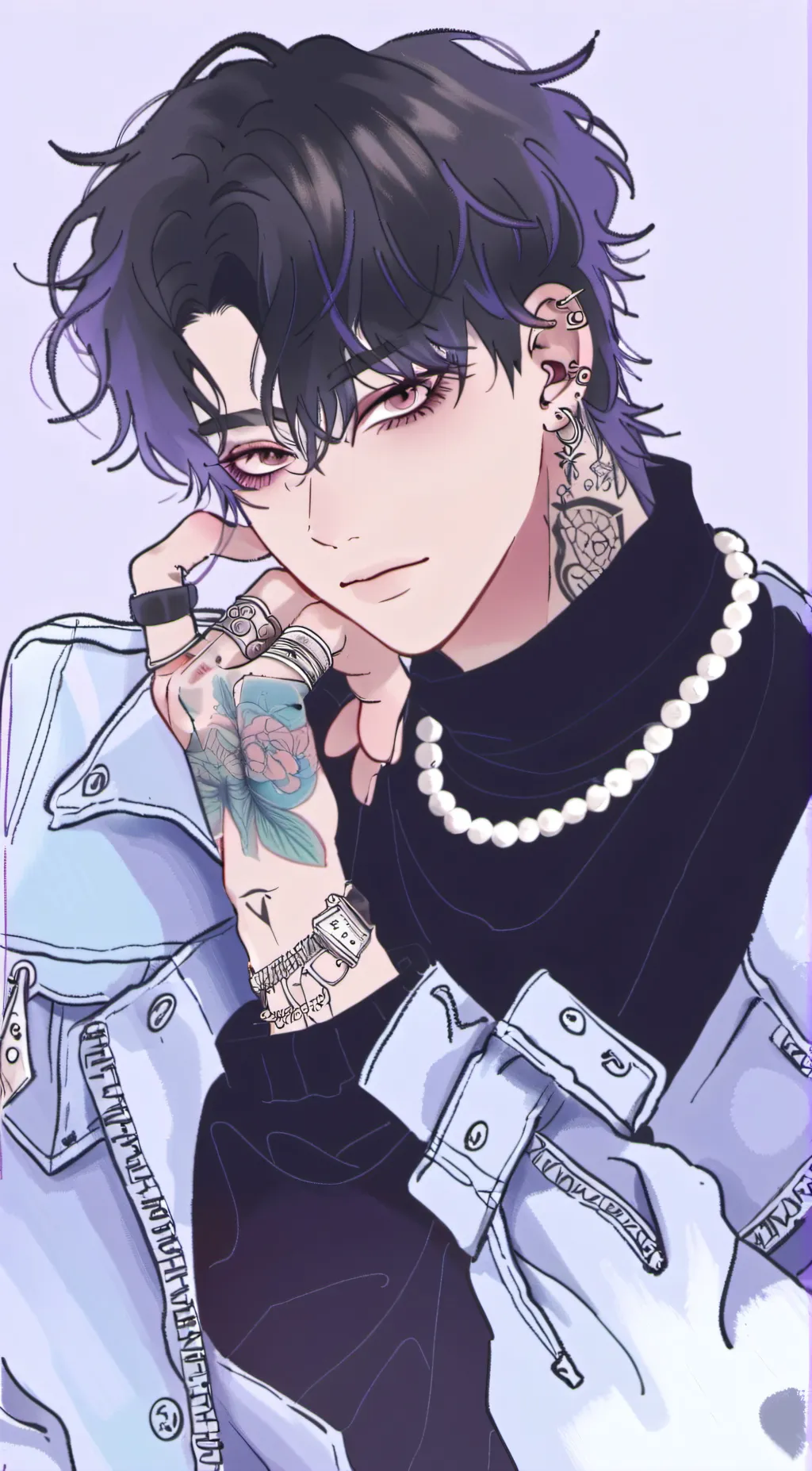 ai character: Nicholas💜 background