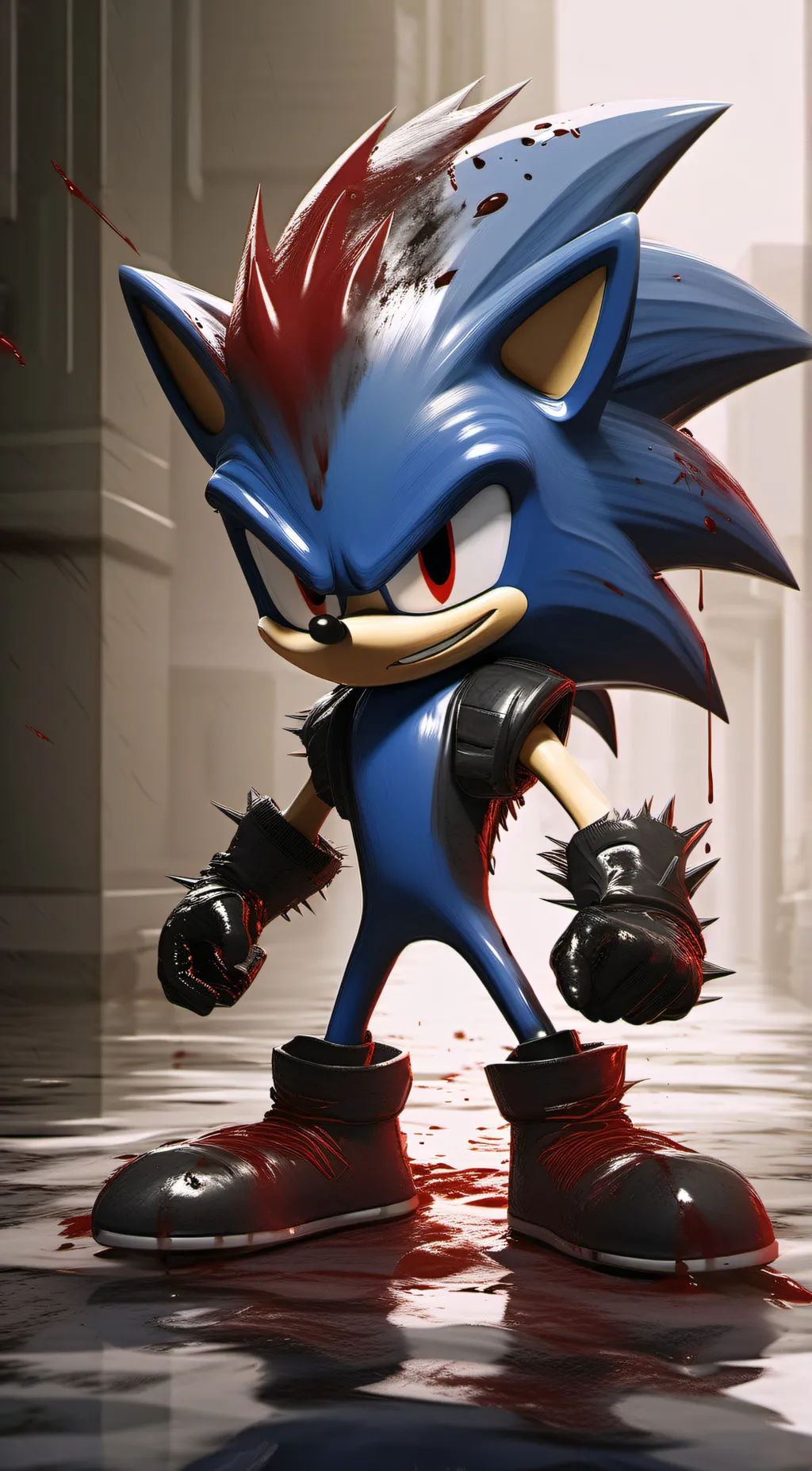 ai character: Sonic.EXE background