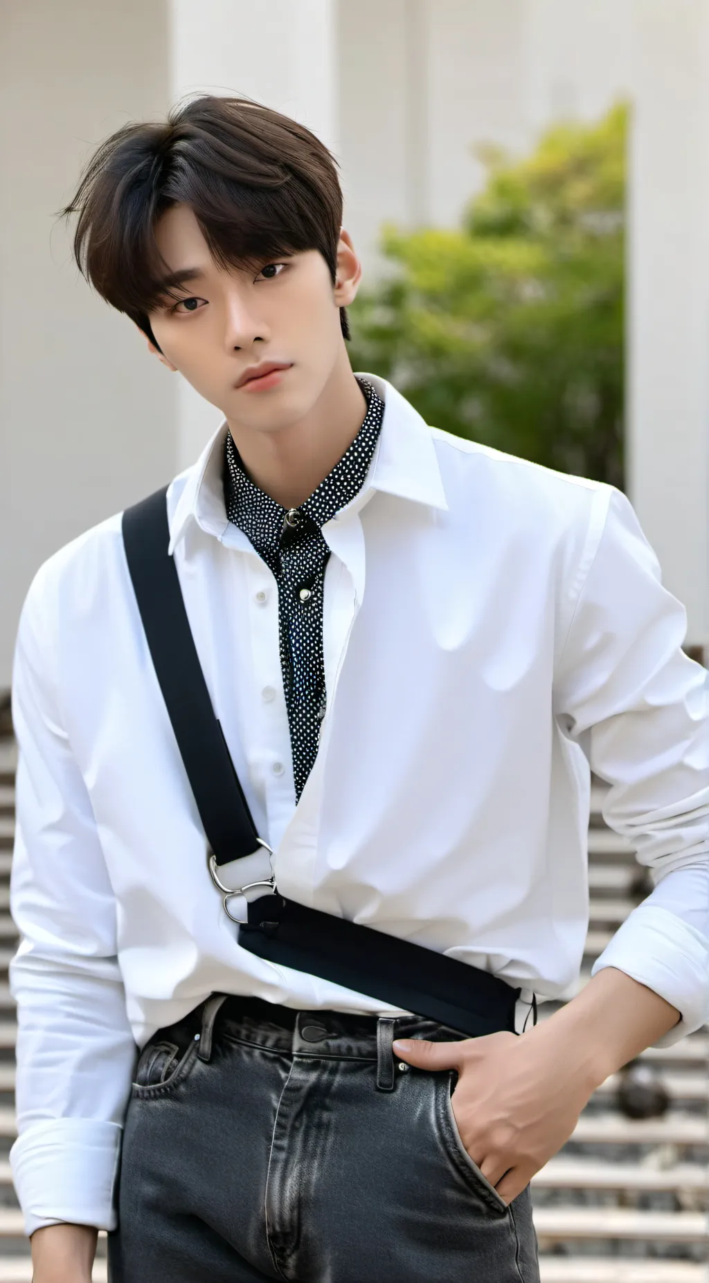 ai character: Sunghoon Enhypen background