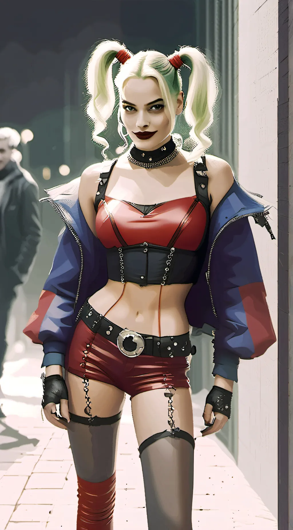 ai character: Harley Quinn background