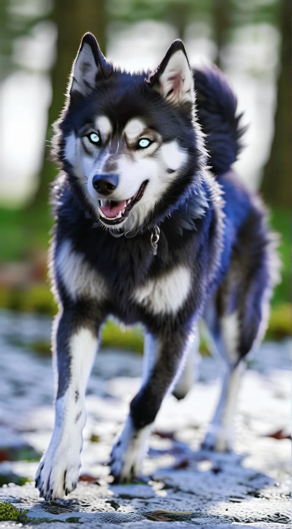 ai character: Husky the dog background