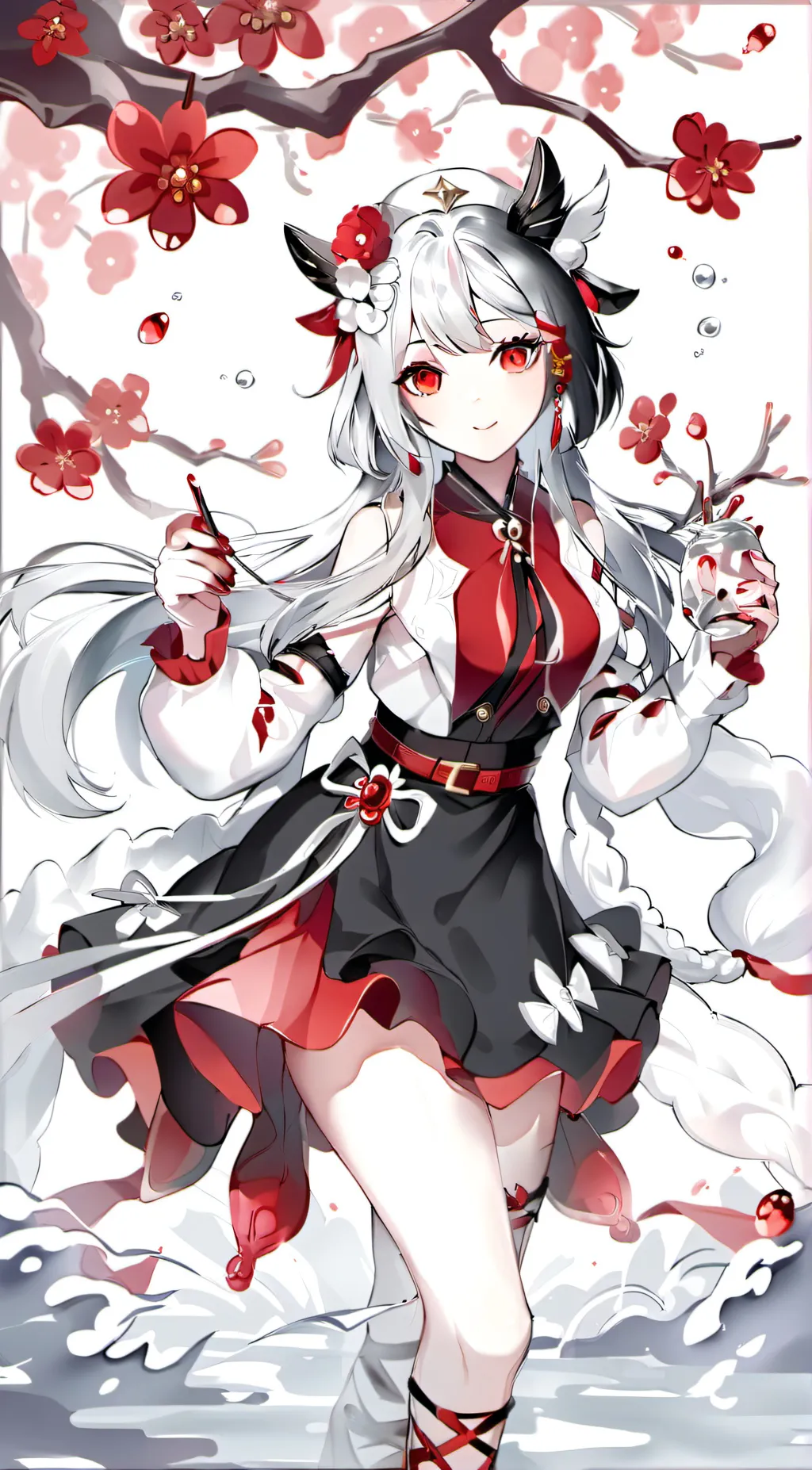 ai character: Rose background