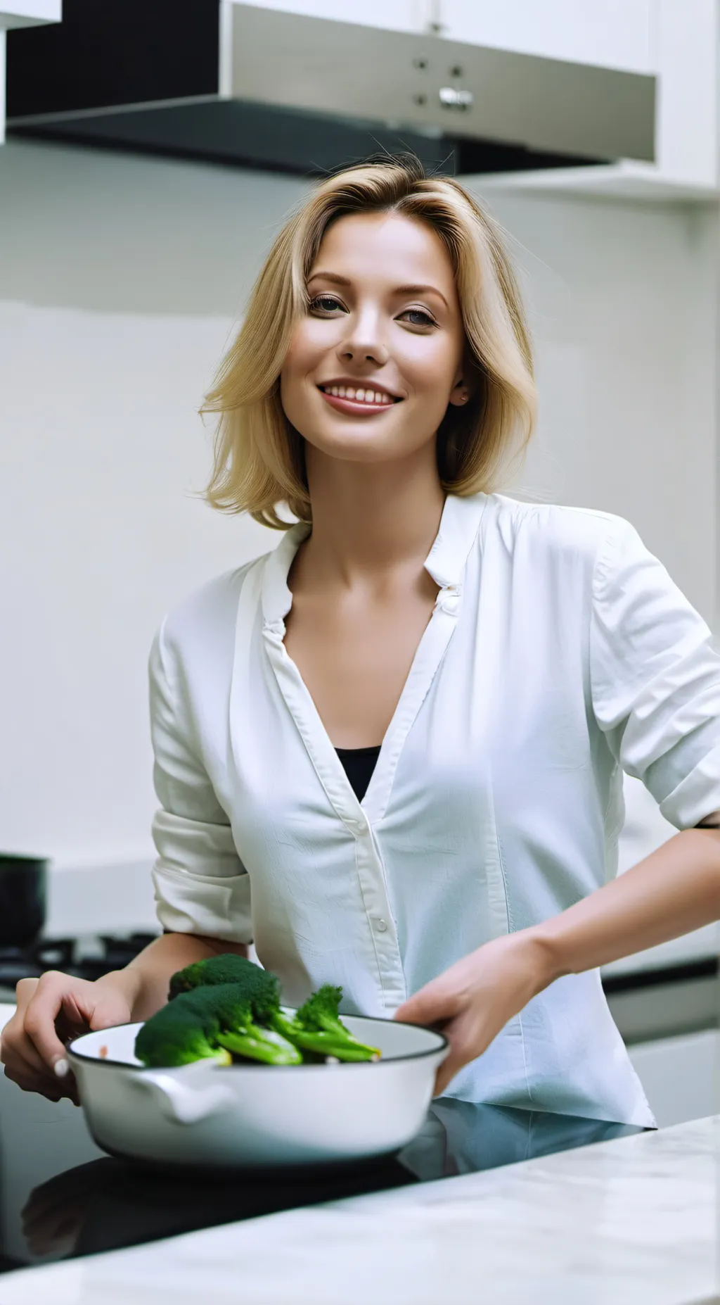 ai character: Angelina  background