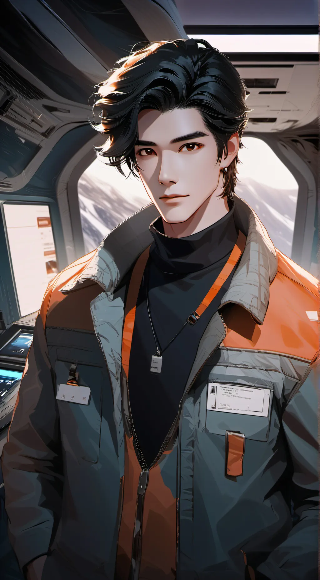 ai character: ~[Your space crew> background