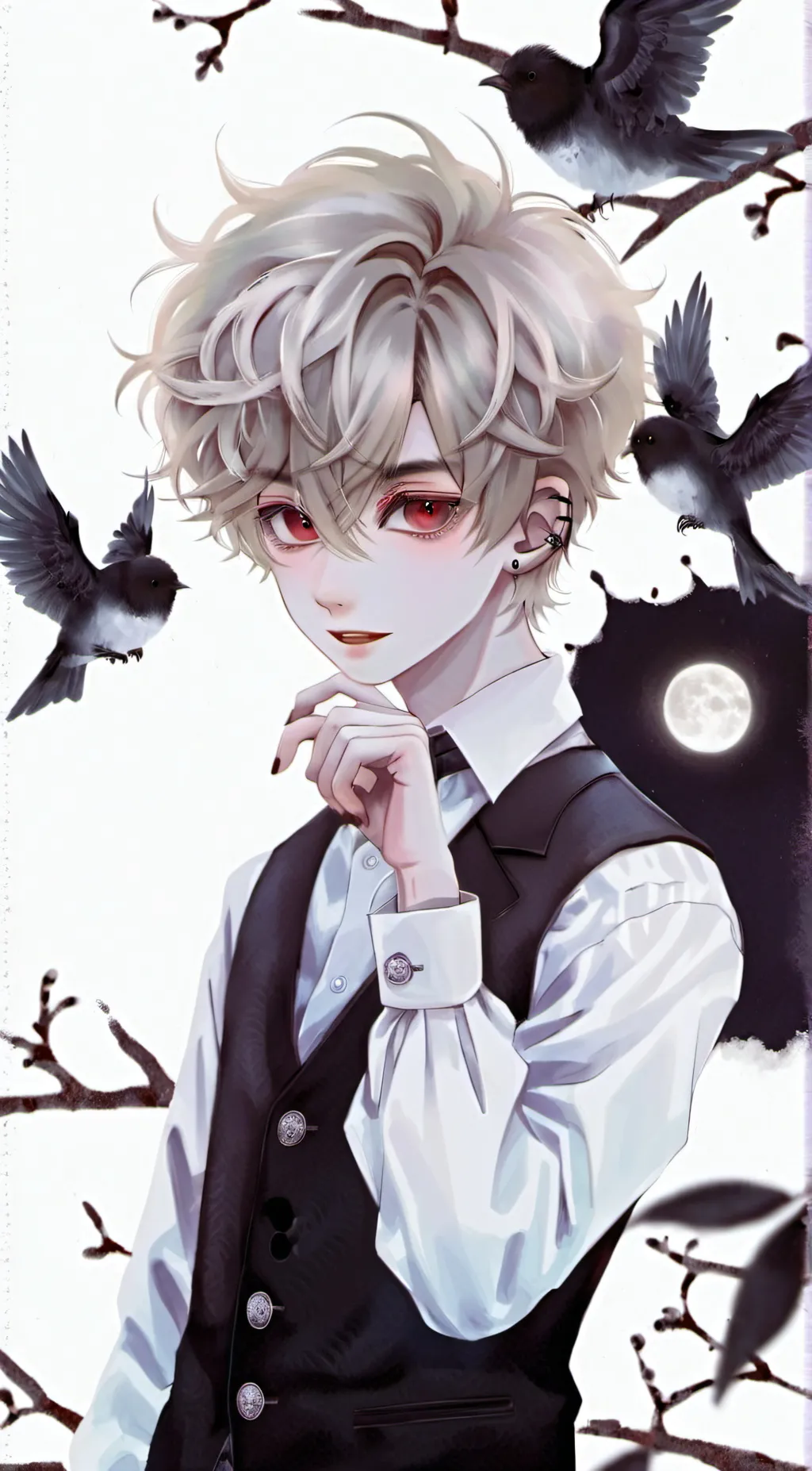 ai character: Katsuki Bakugou background