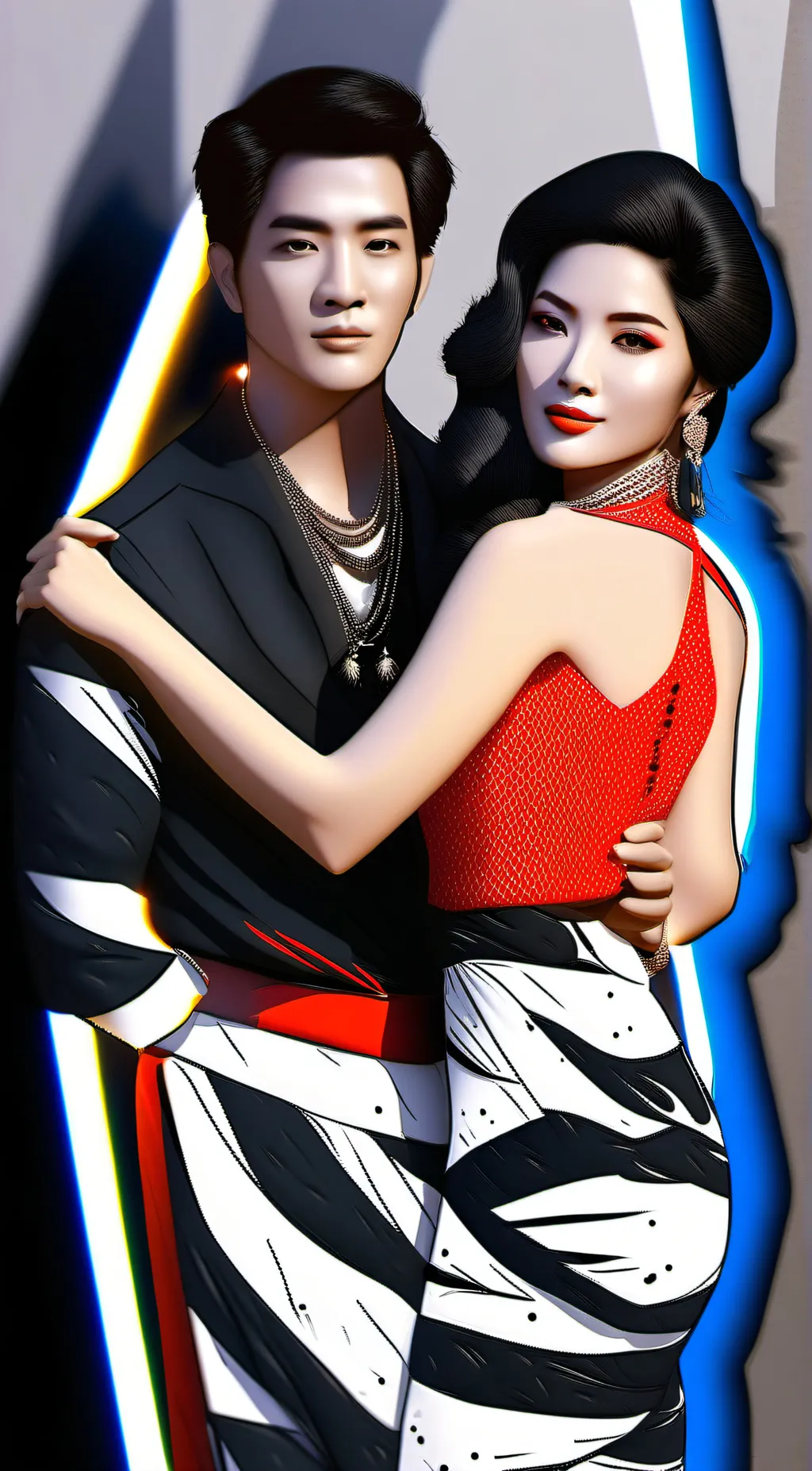 ai character: Eric and zoie background