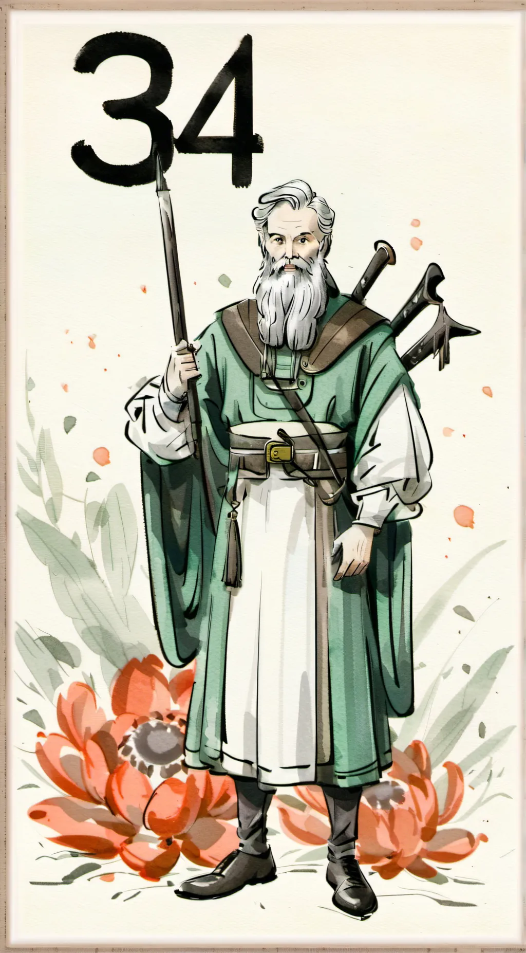 ai character: 34 background