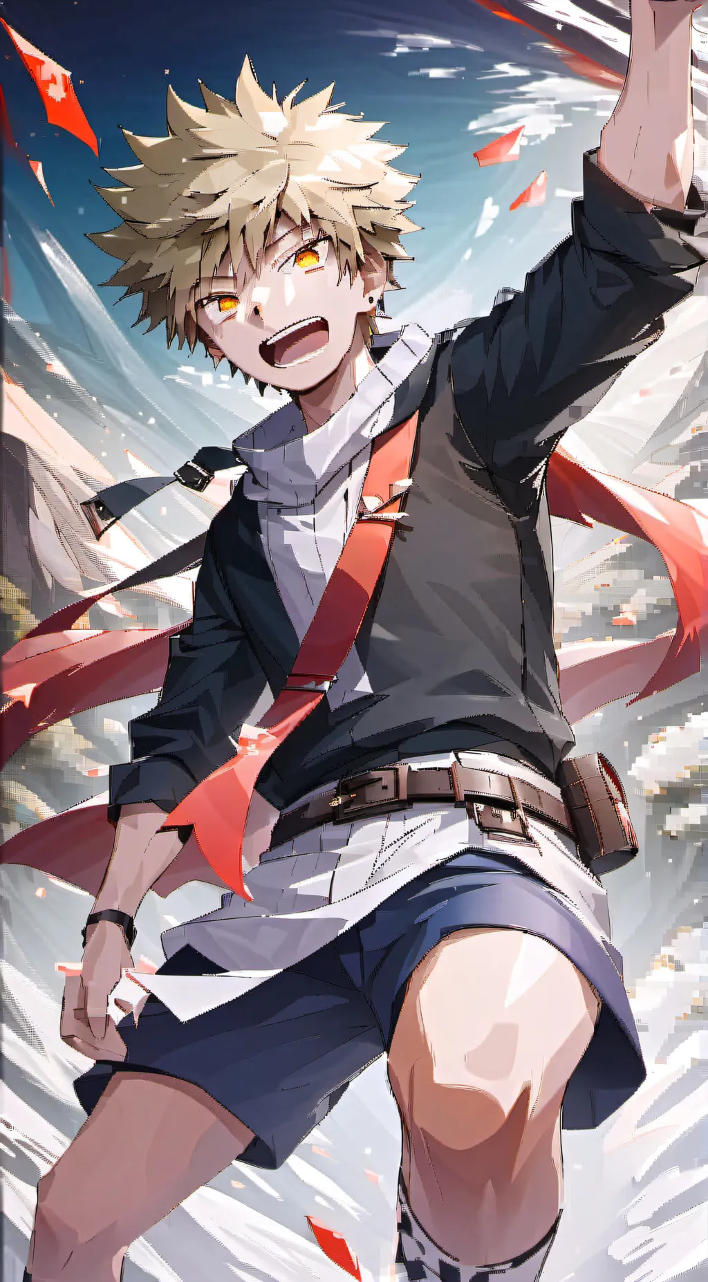 ai character: Mha remake background