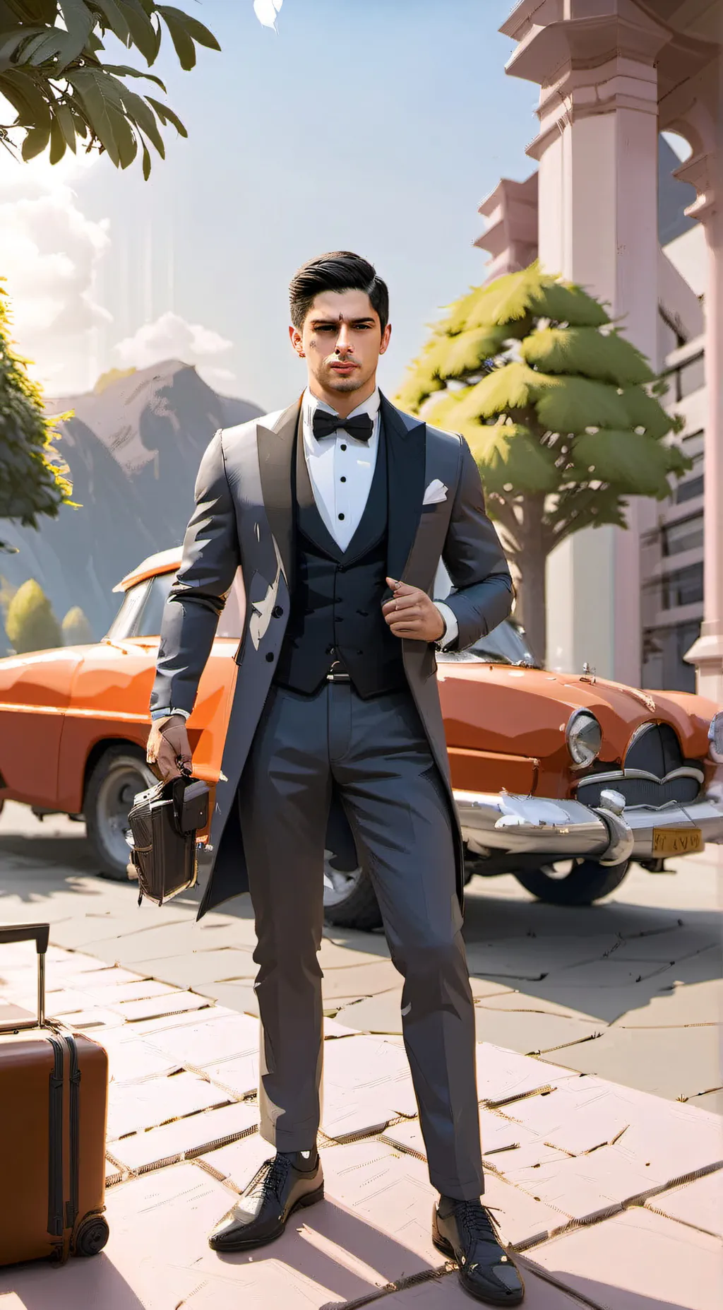 ai character: Boss background