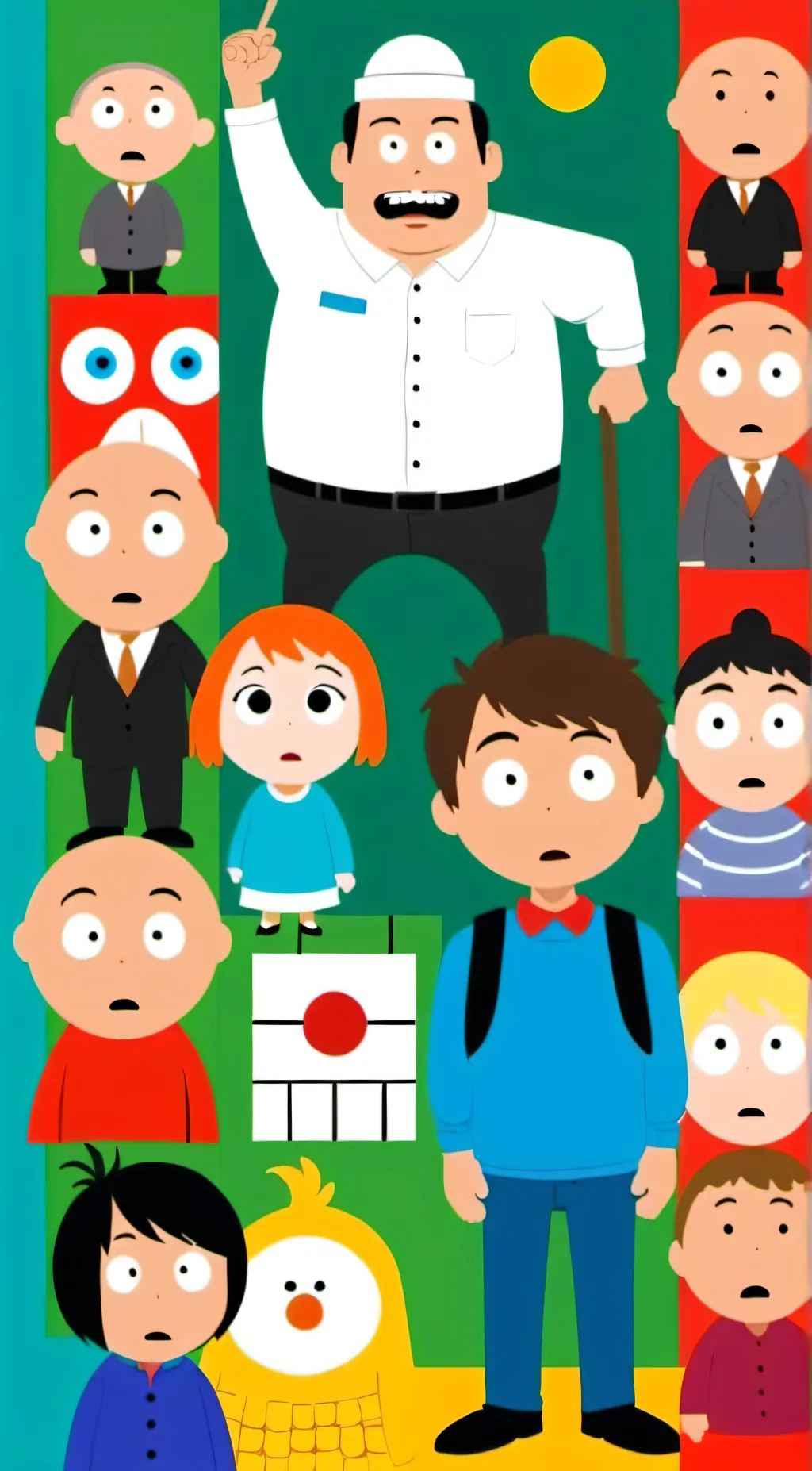 ai character: South park background