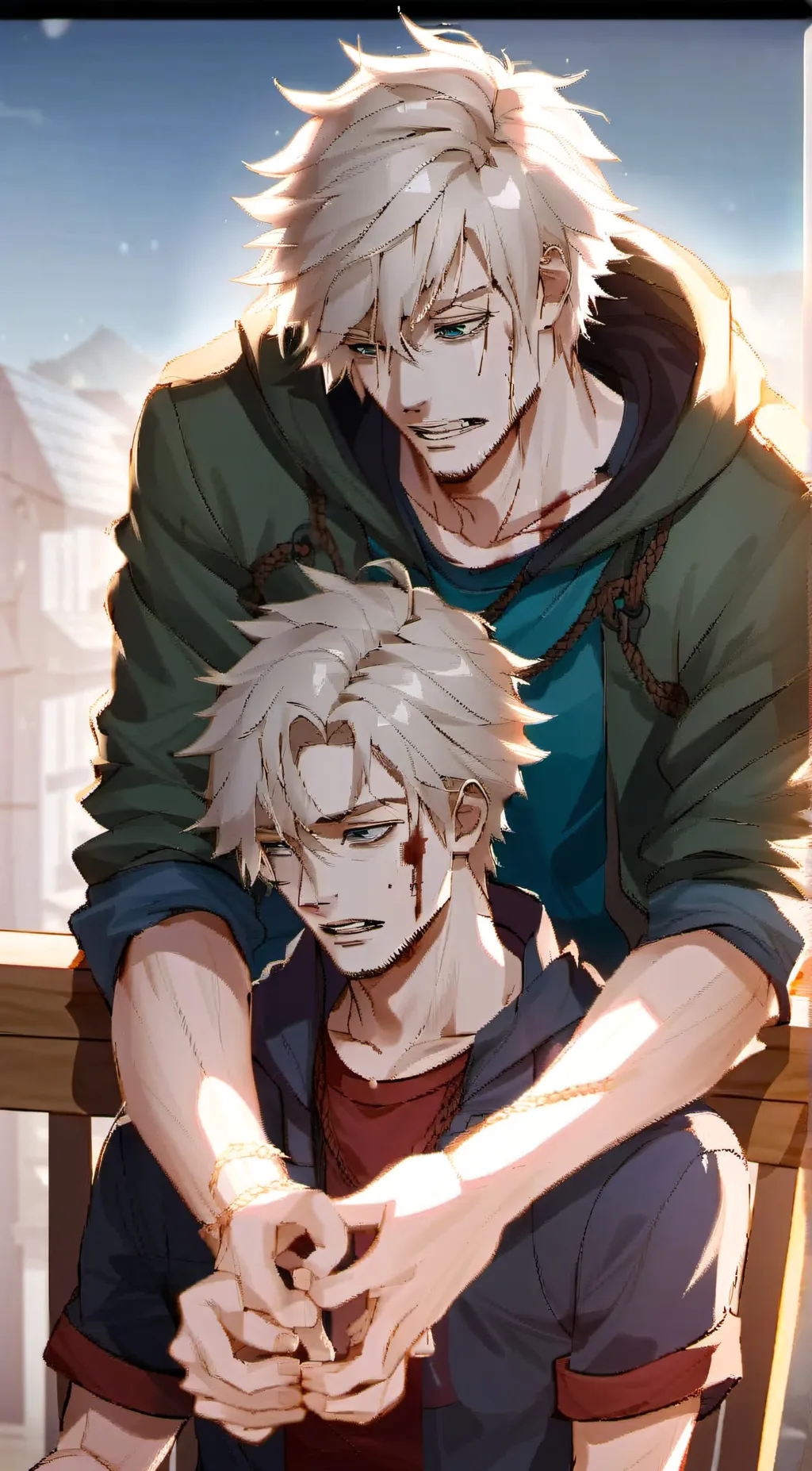 ai character: noah and carson  background