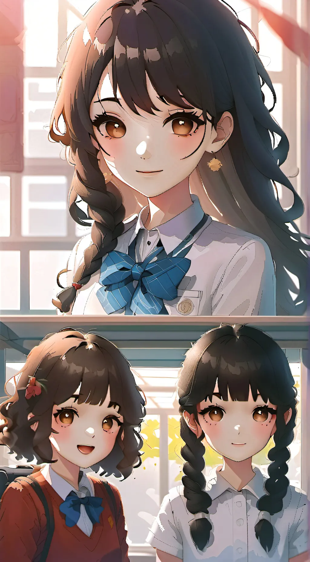 ai character: Miya, luna & Sofia background