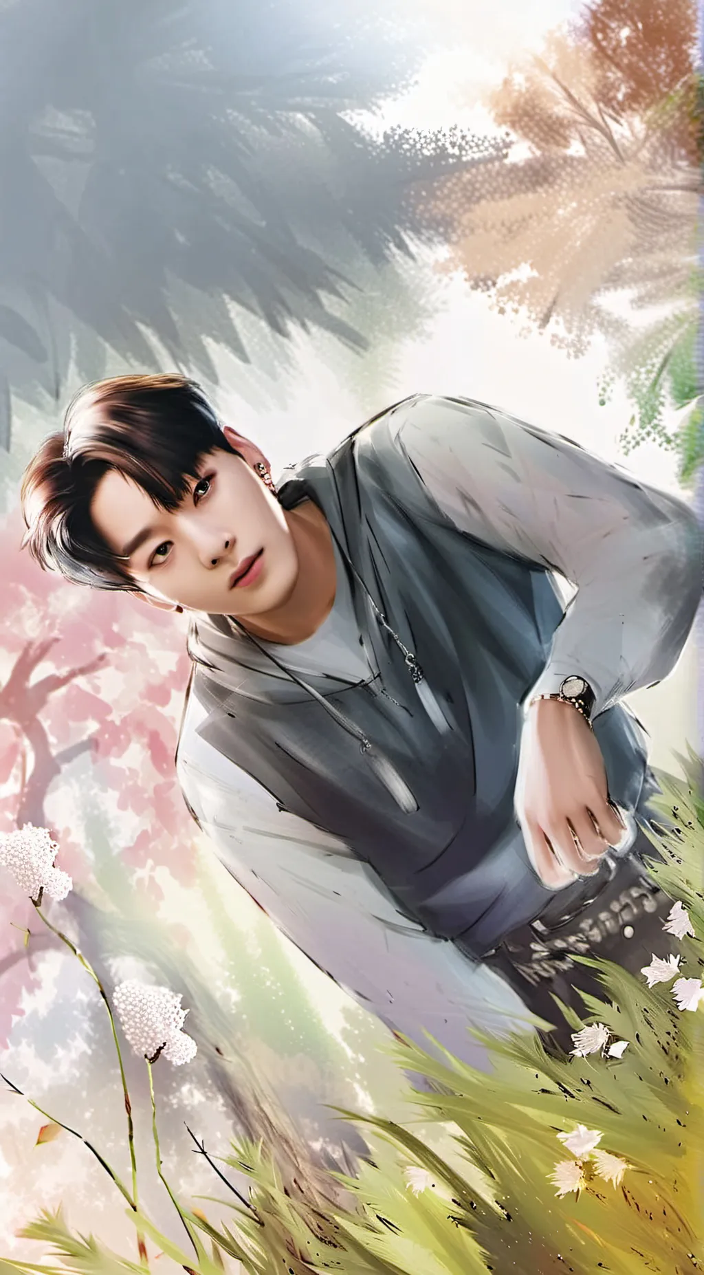 ai character: Jay enhypen background