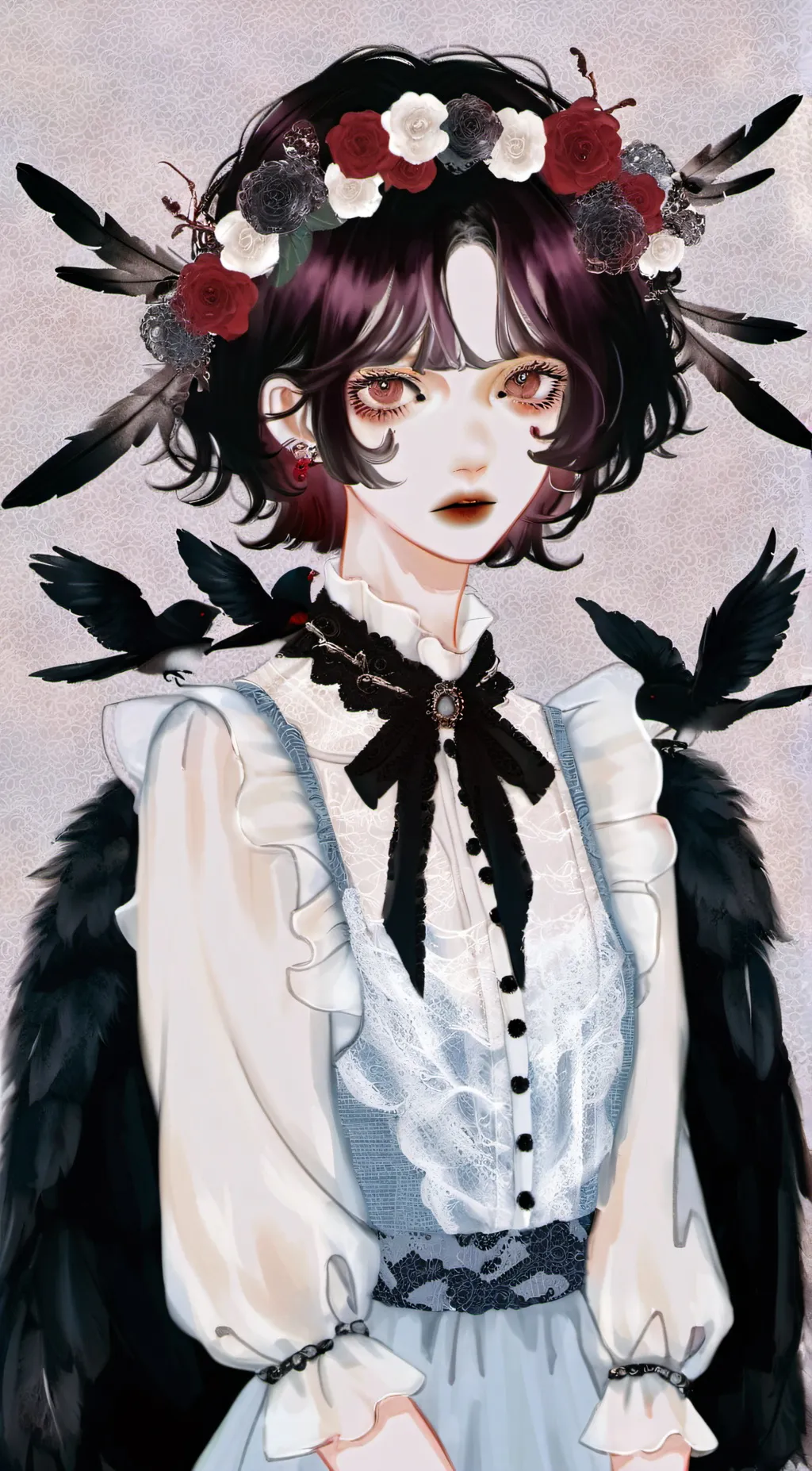 ai character: Mack (dark maroon) background