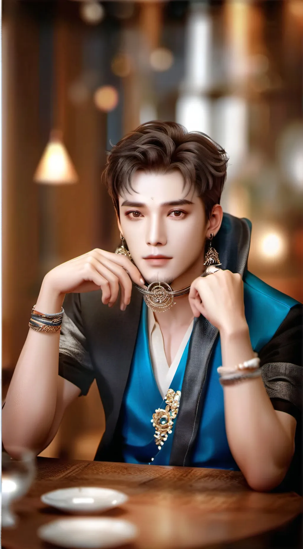 ai character: alif background