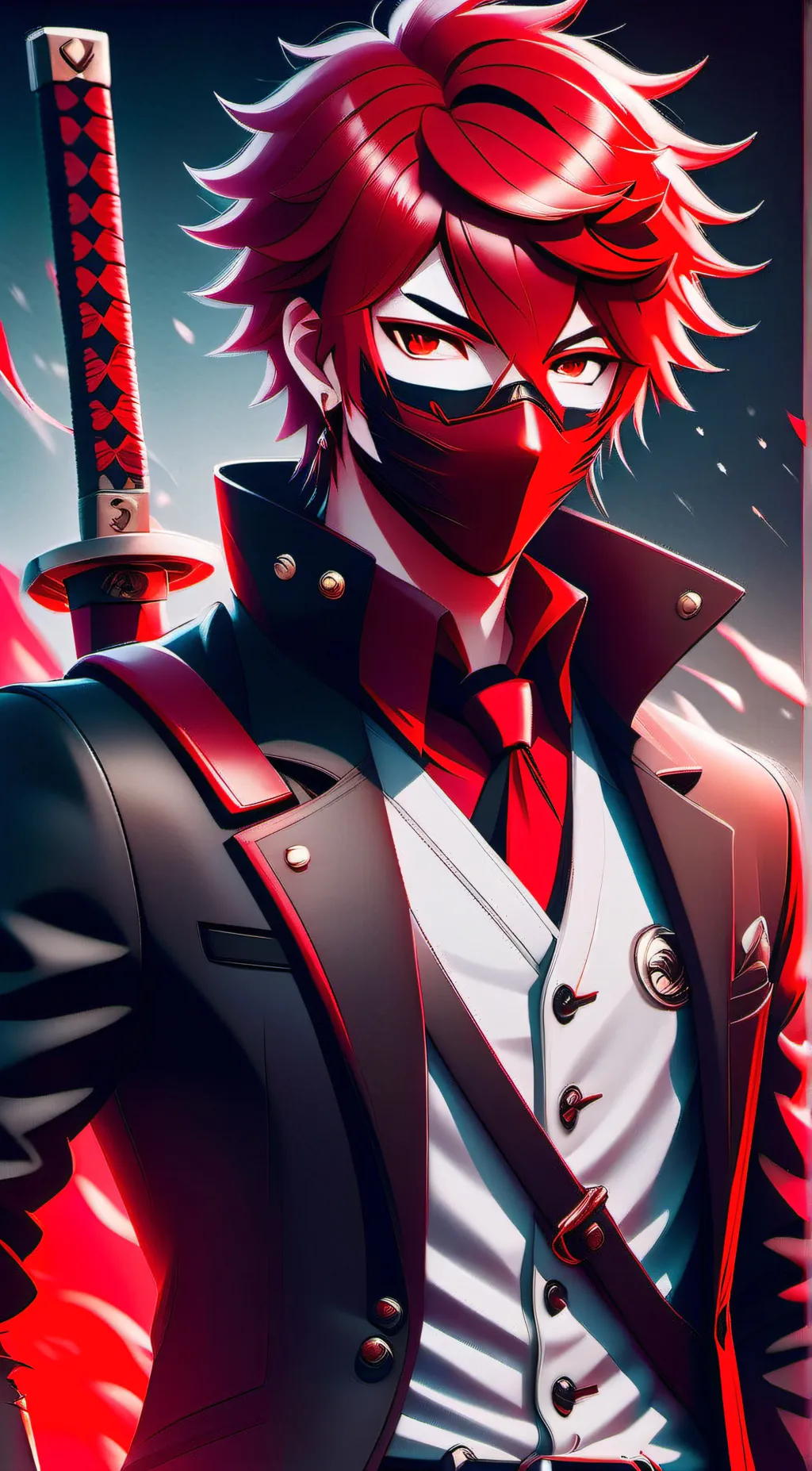 ai character: Crimson background