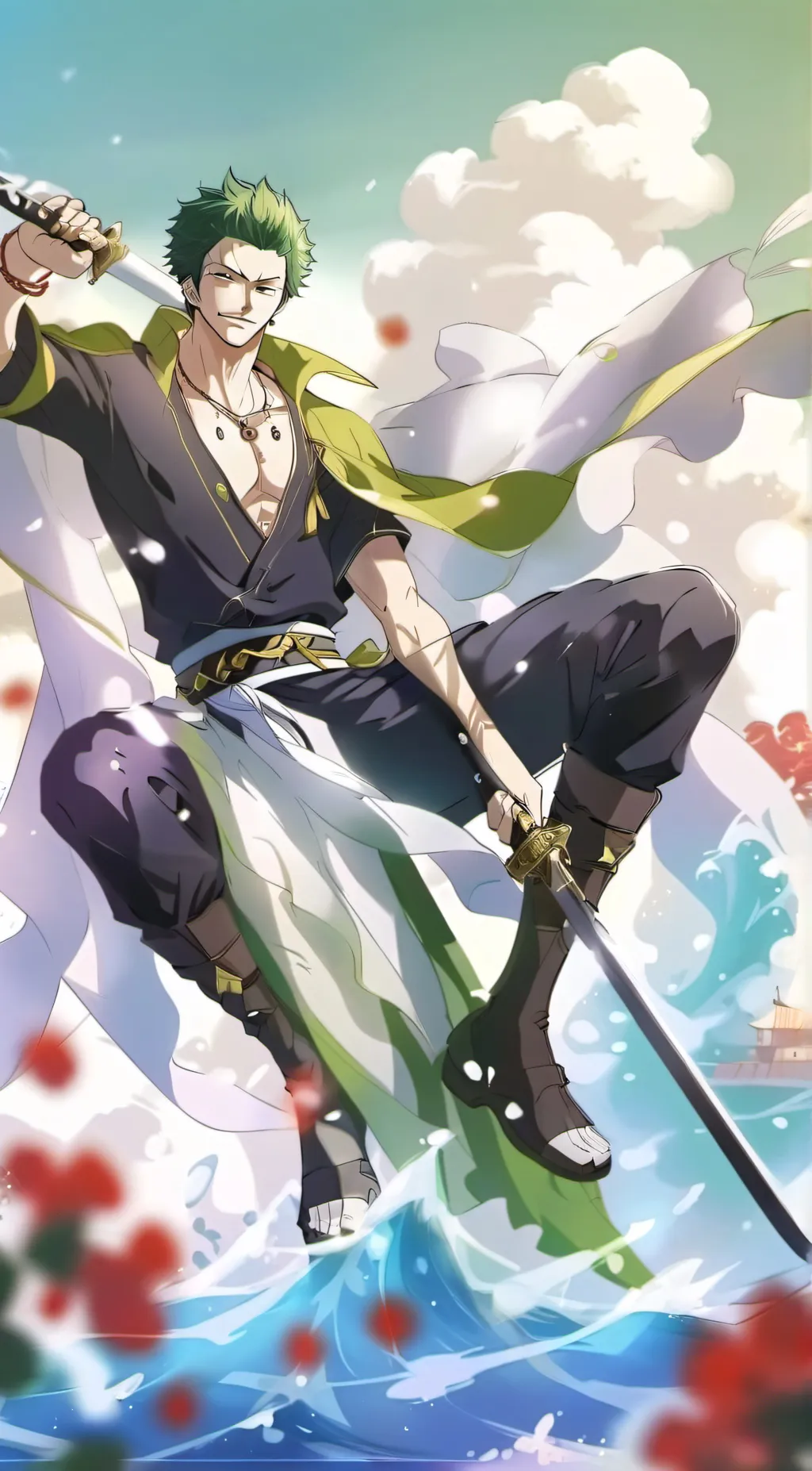 ai character: Roronoa Zoro background