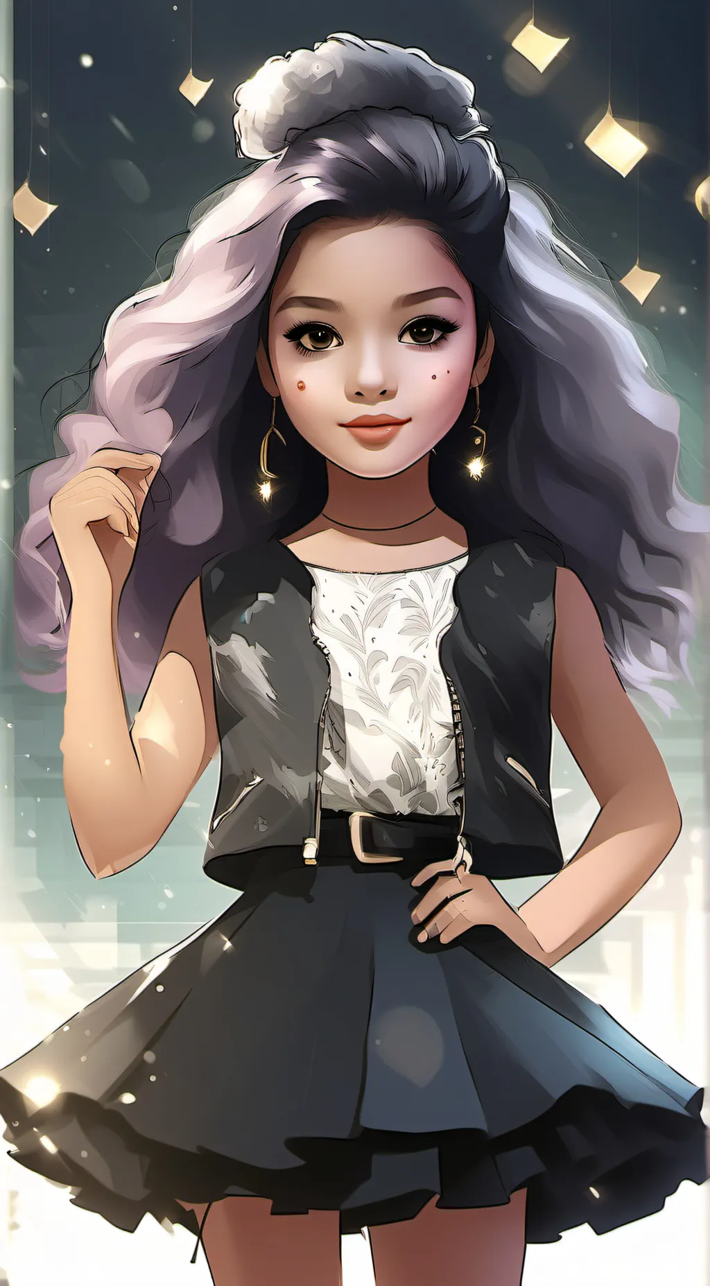 ai character: Serpora kid background