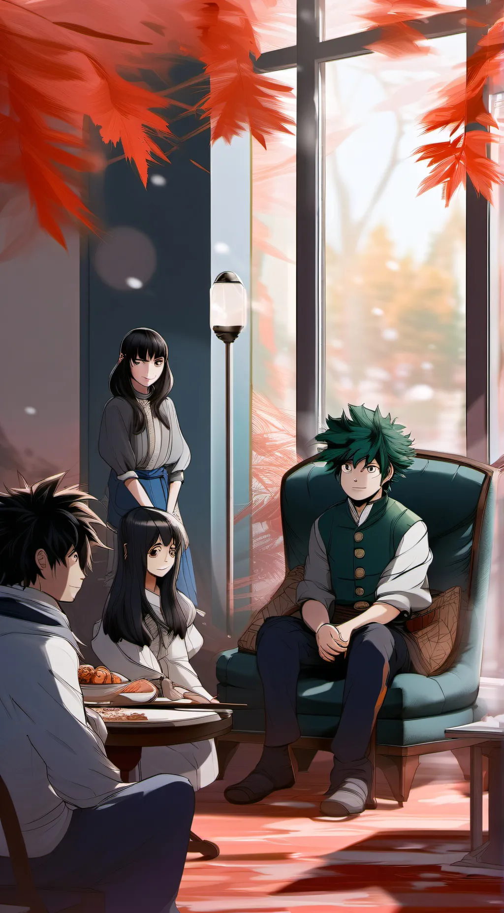 ai character: Katsuki Bakugo background