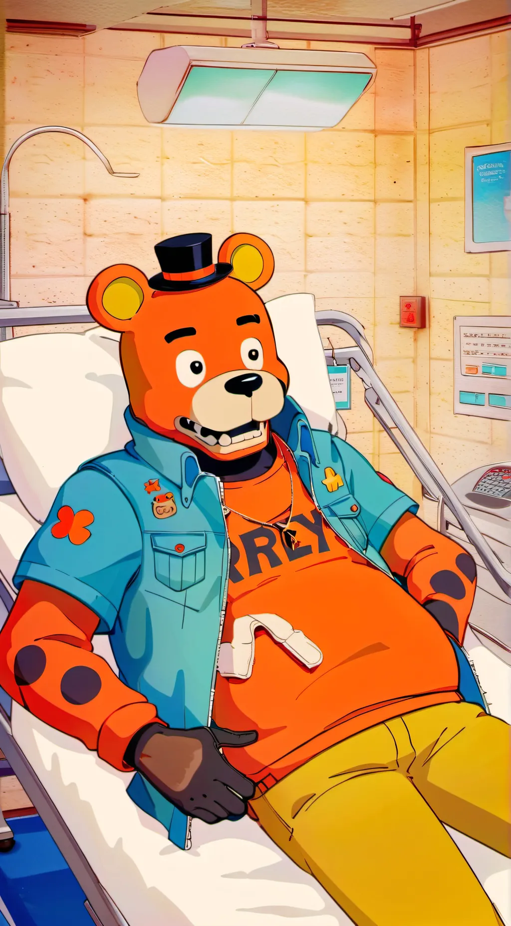 ai character: mpreg glamfreddy background