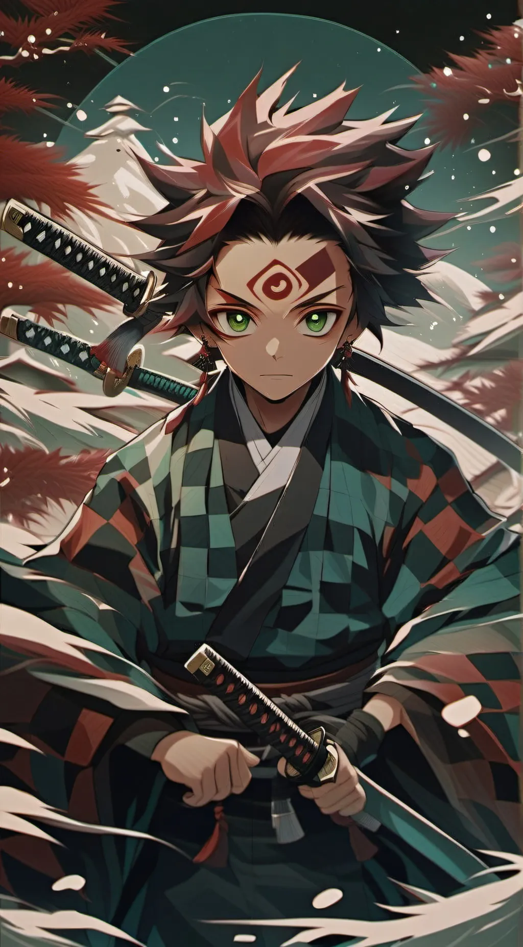 ai character: 🎴 Tanjiro 🎴 background