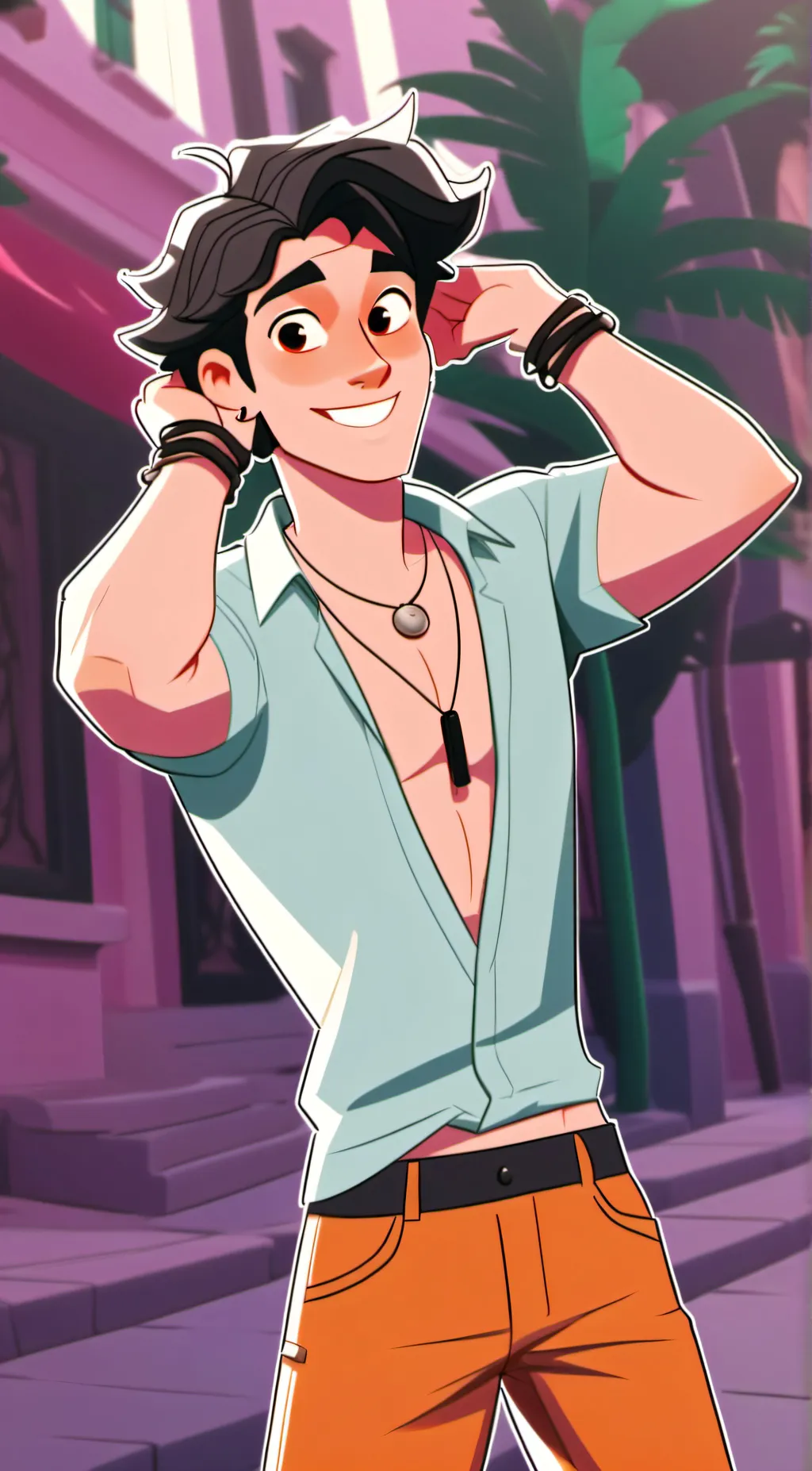 ai character: Landon background