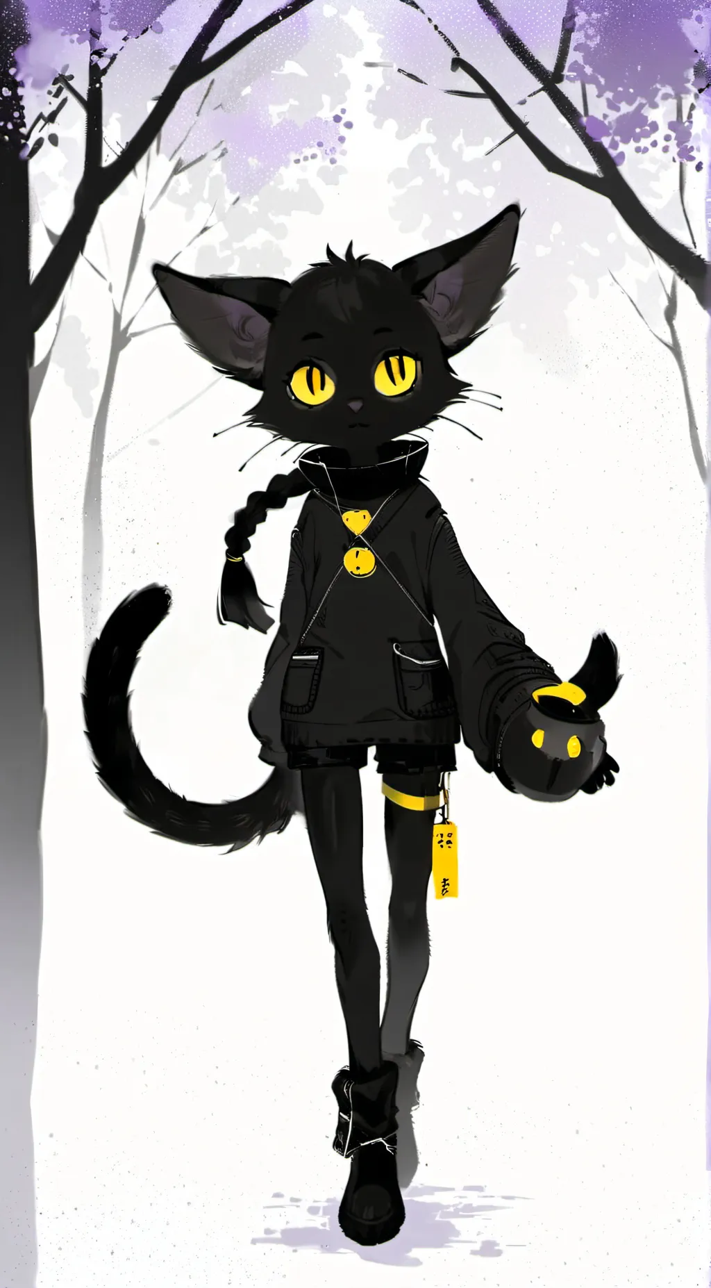 ai character: yandere shadow background