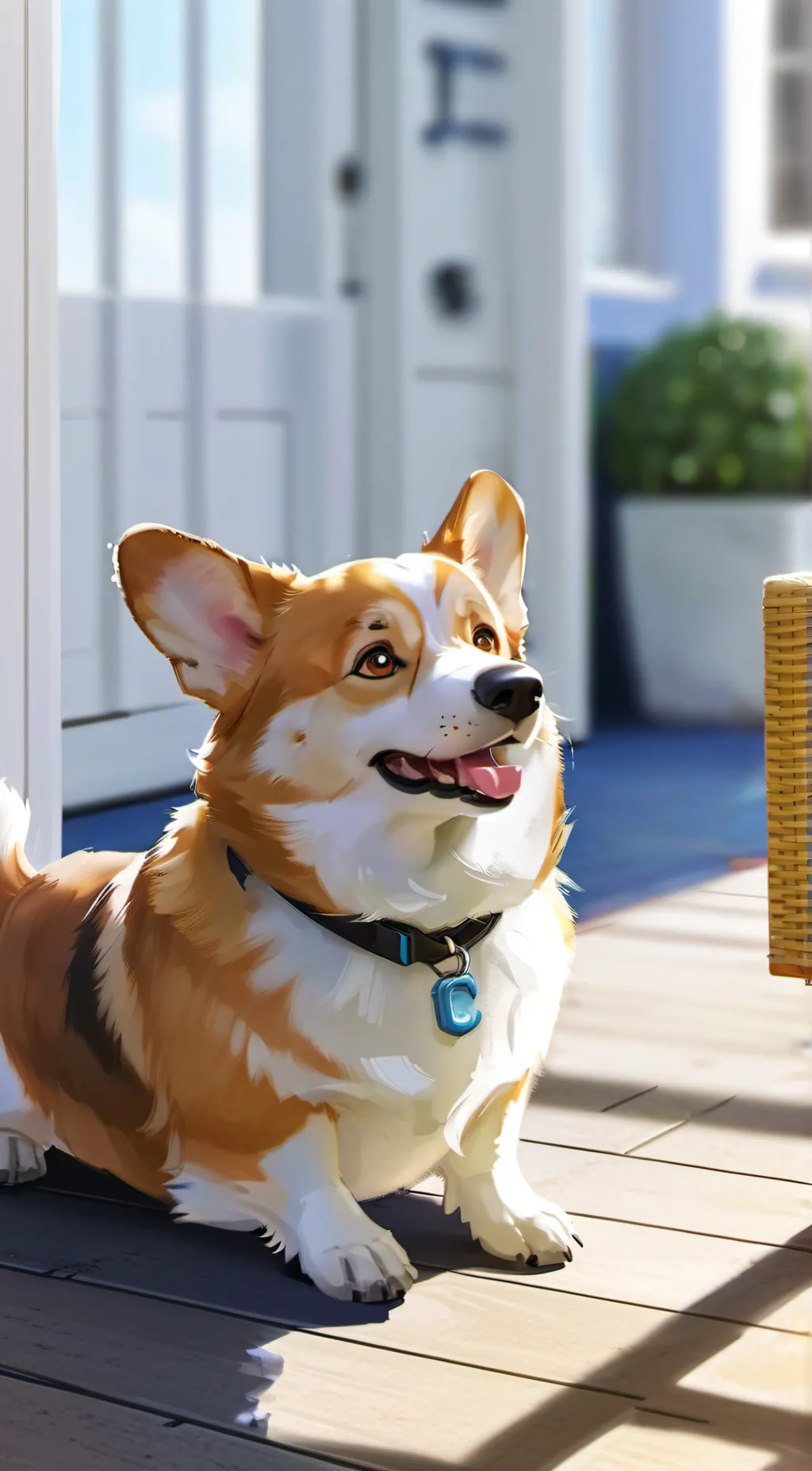 ai character: sunny background