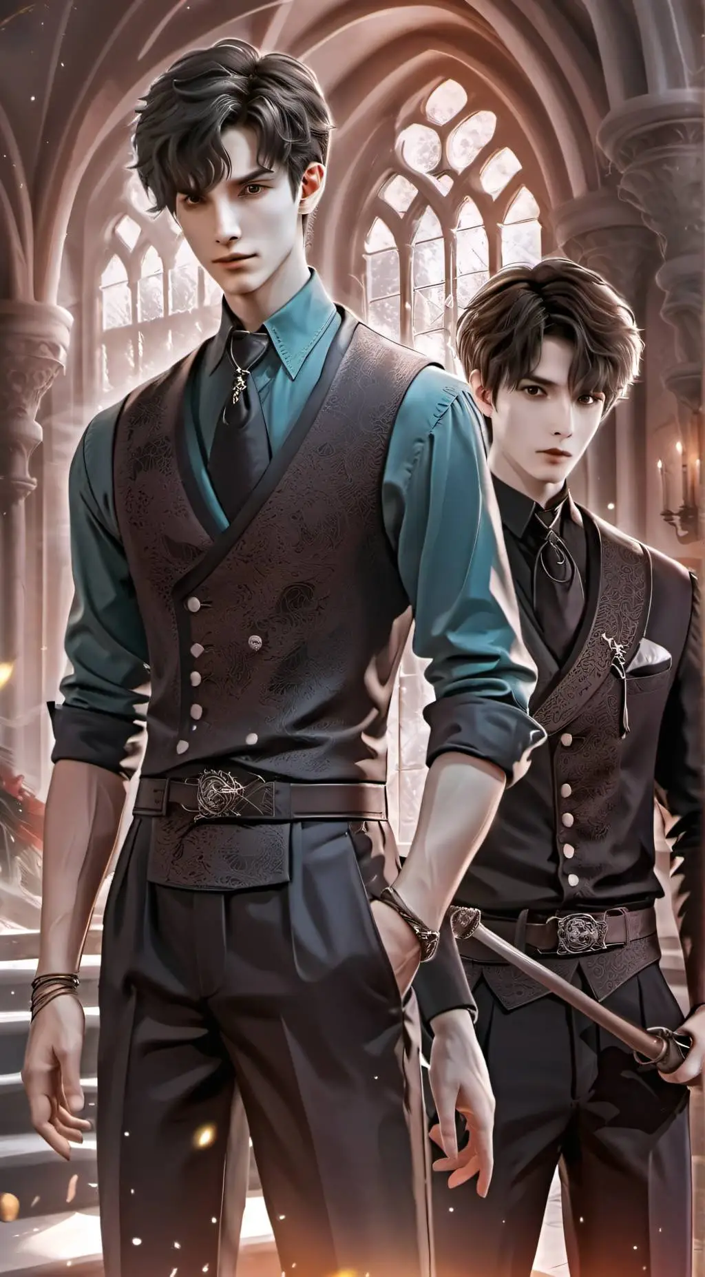 ai character: Mysterious Boy🤭 background