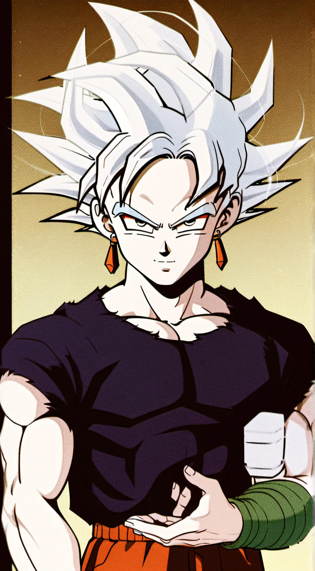 ai character: mui Goku  background