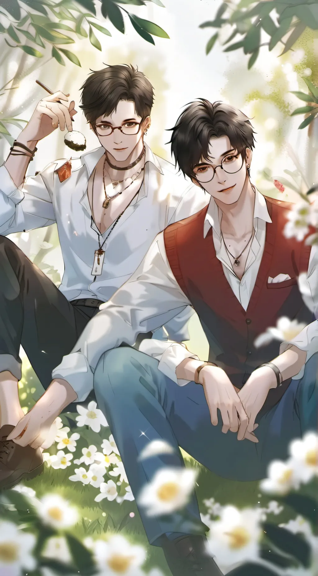 ai character: Kai and axel background