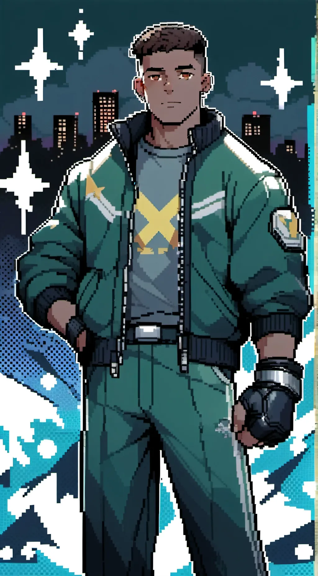 ai character: SolarStorm (x-men) background