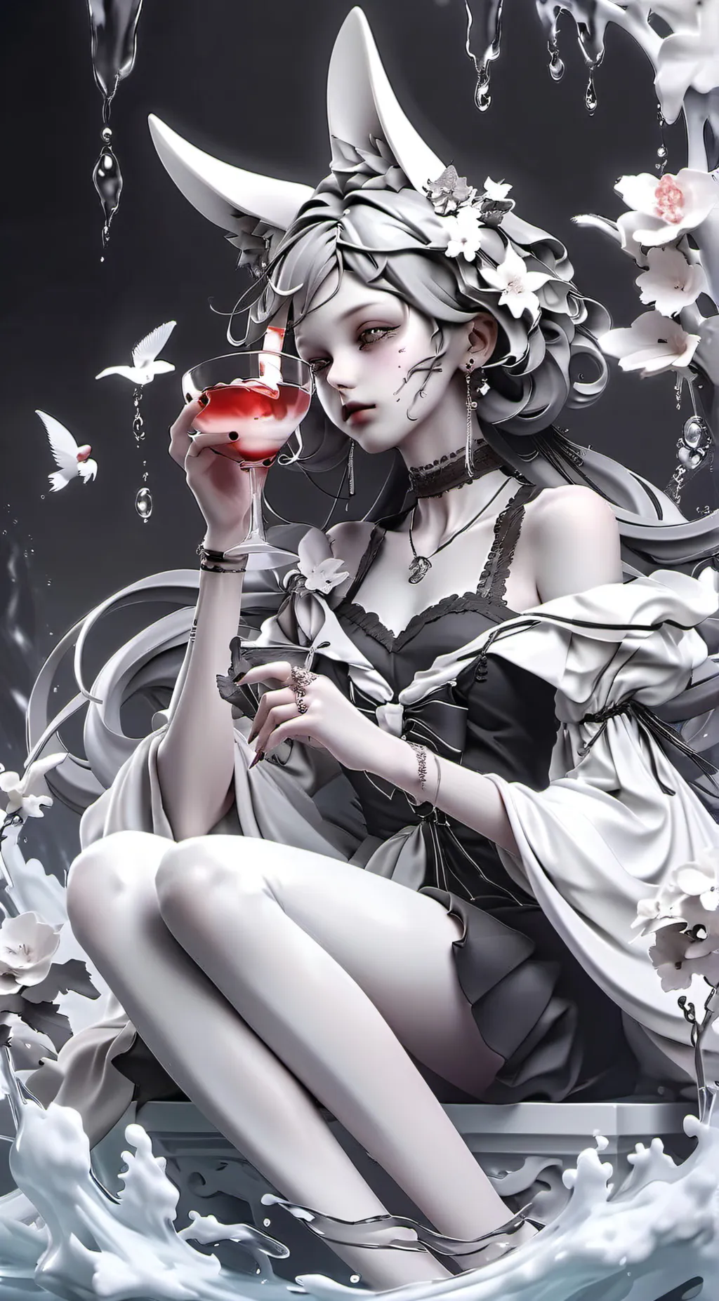 ai character: Syren Amaya  background