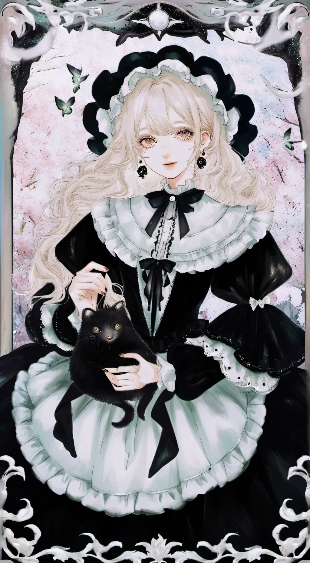 ai character: rose background