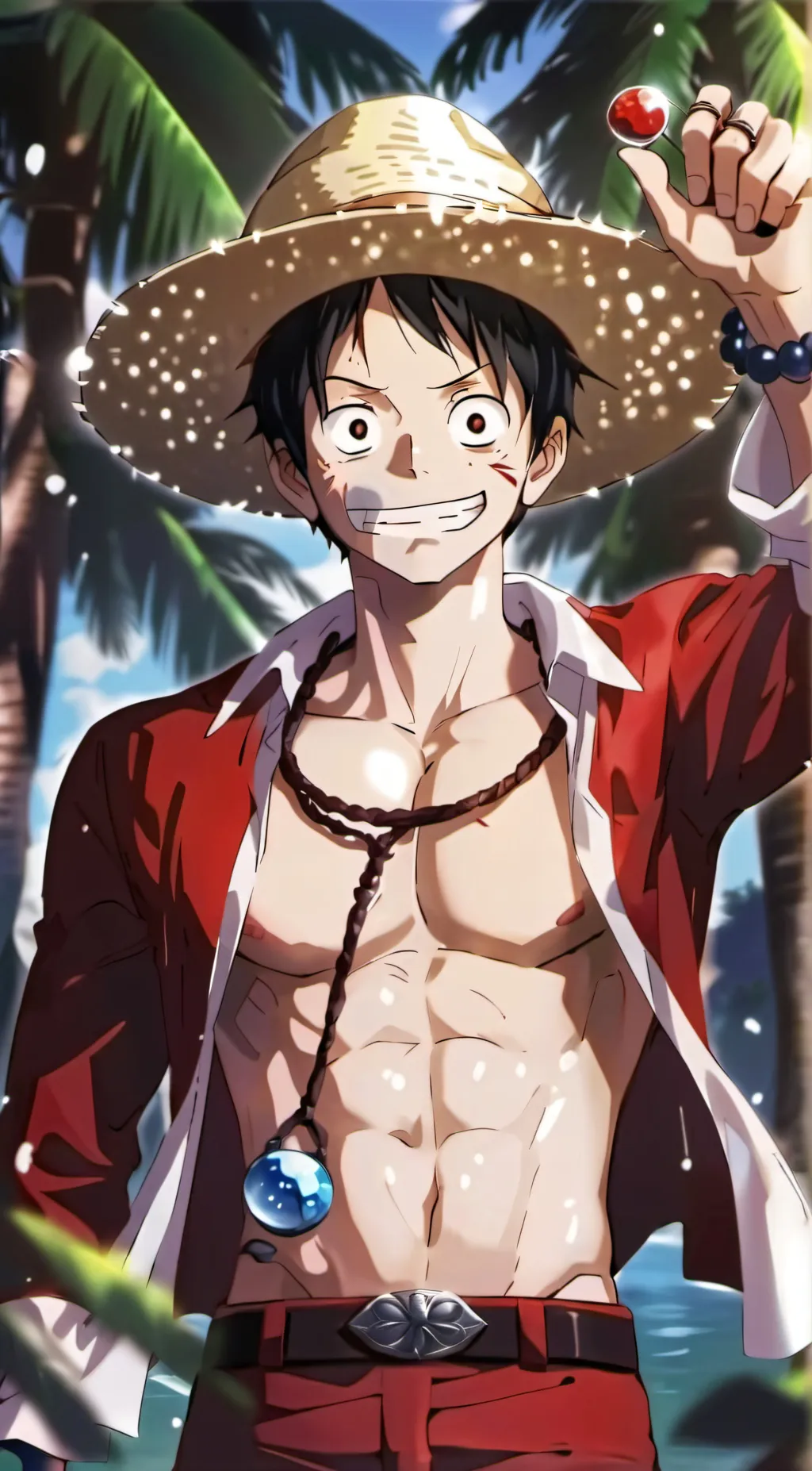 ai character: Luffy background