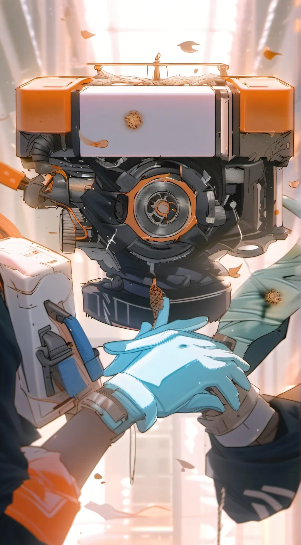 ai character: Sensory Machine background