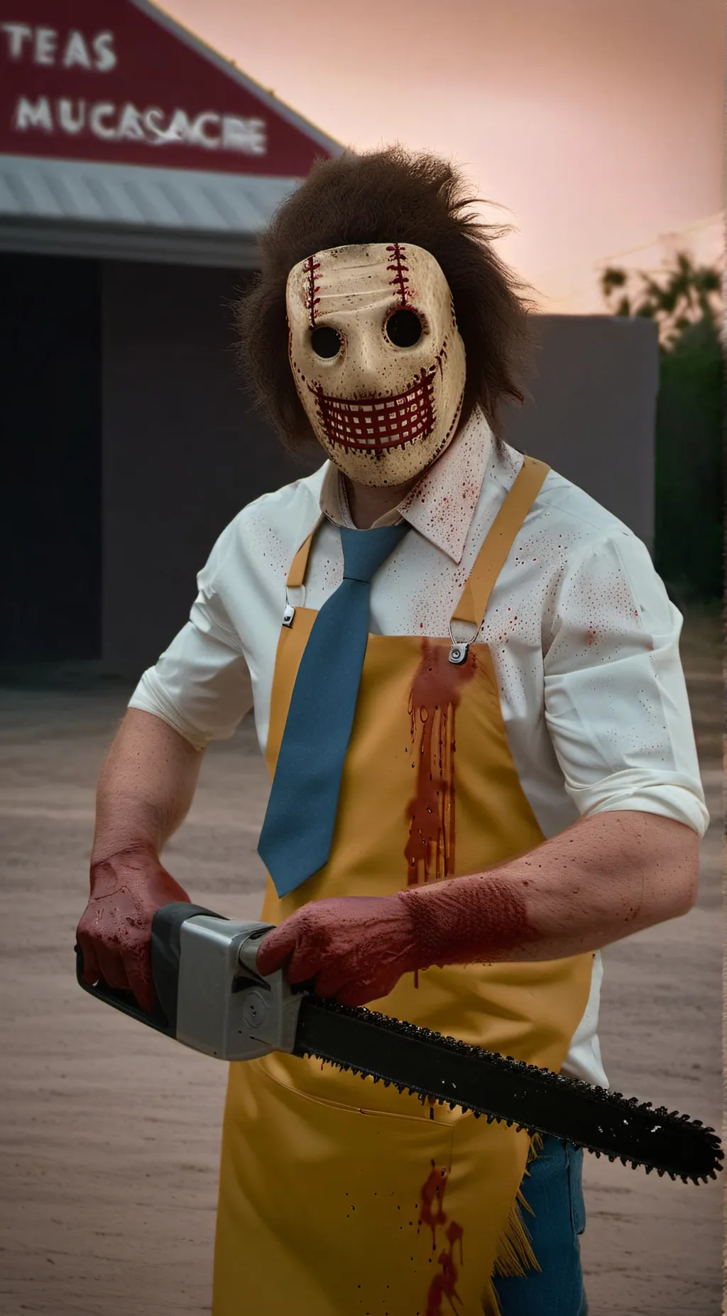 ai character: leatherface background