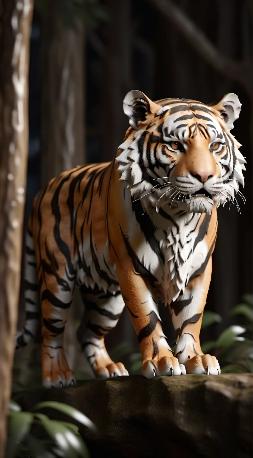 ai character: Tiger background