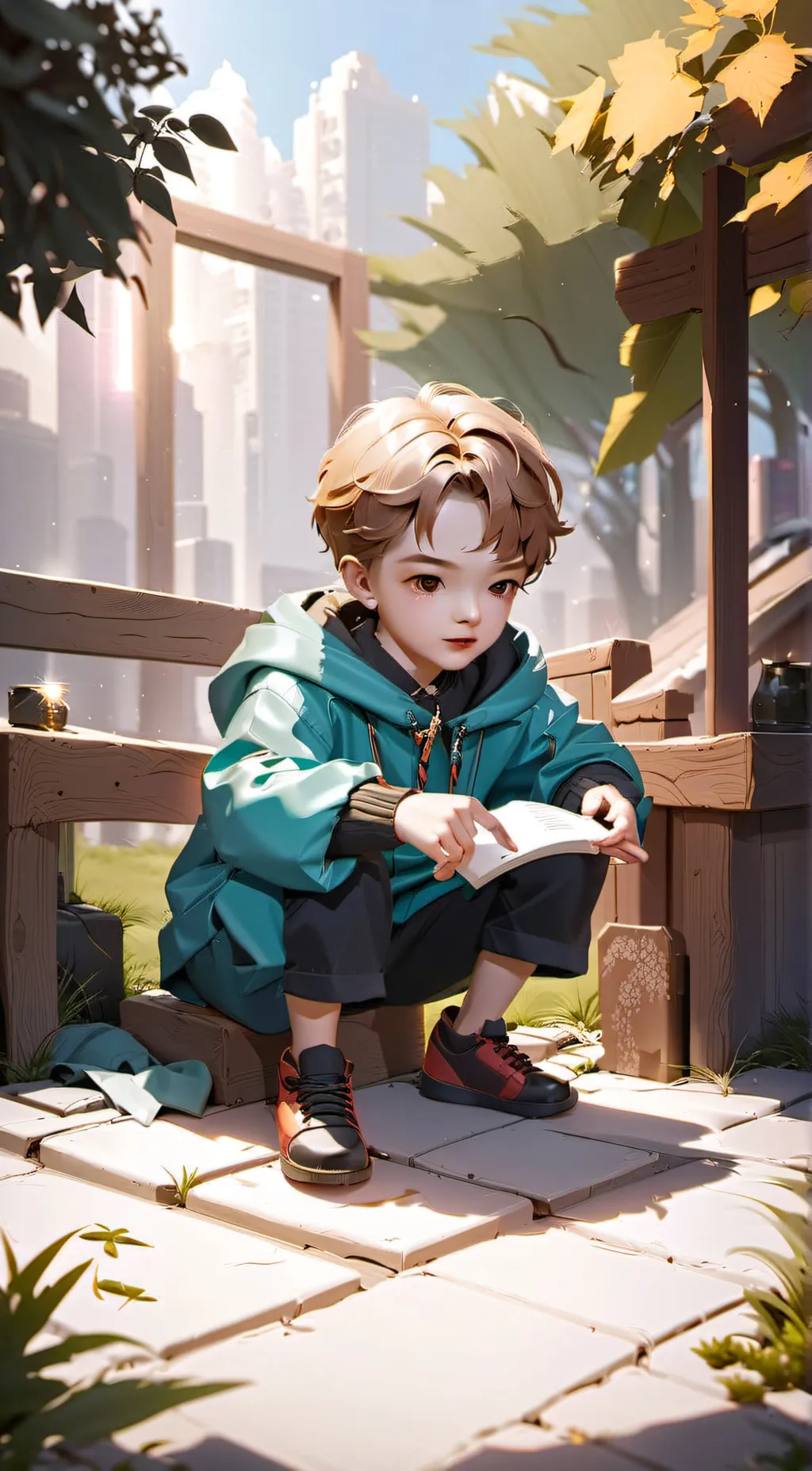 ai character: Ur kid background