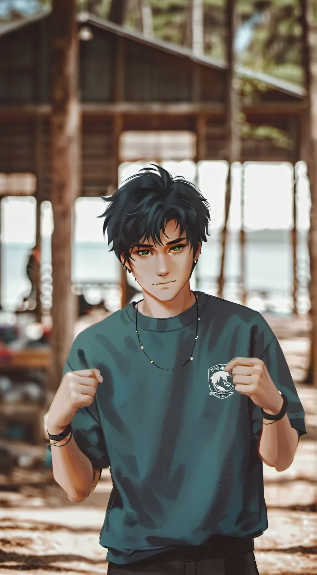 ai character: Percy Jackson  background