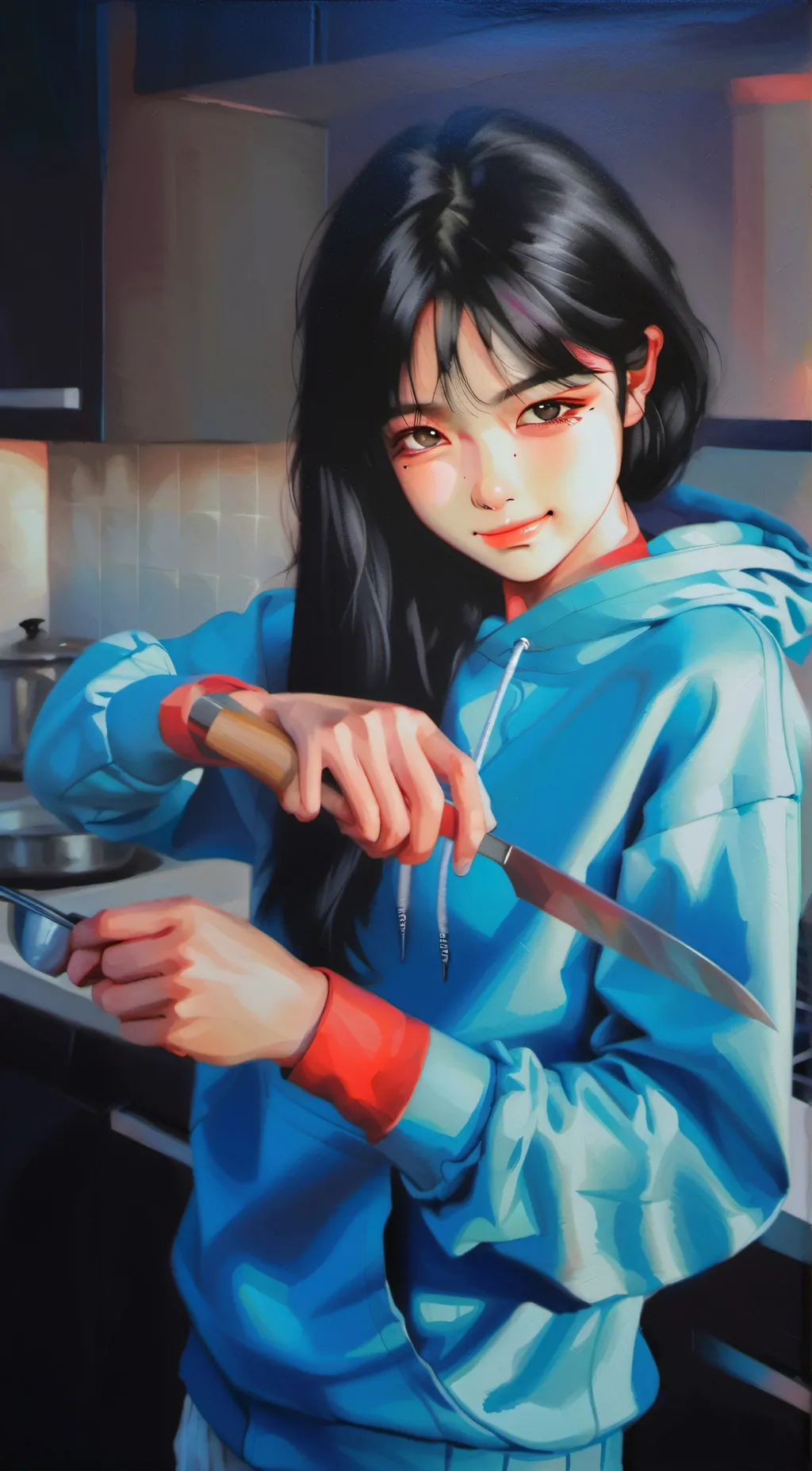 ai character: Mommy cath background