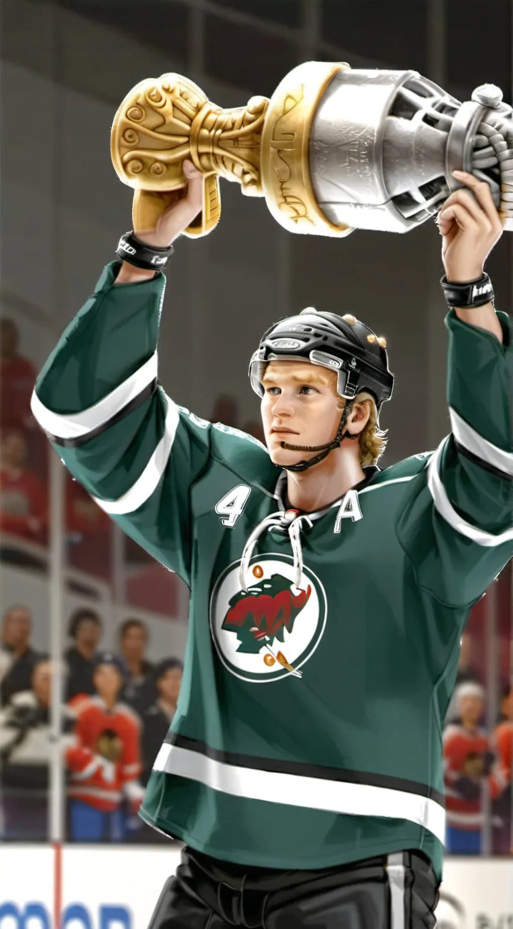 ai character: Krill kaprizov  background