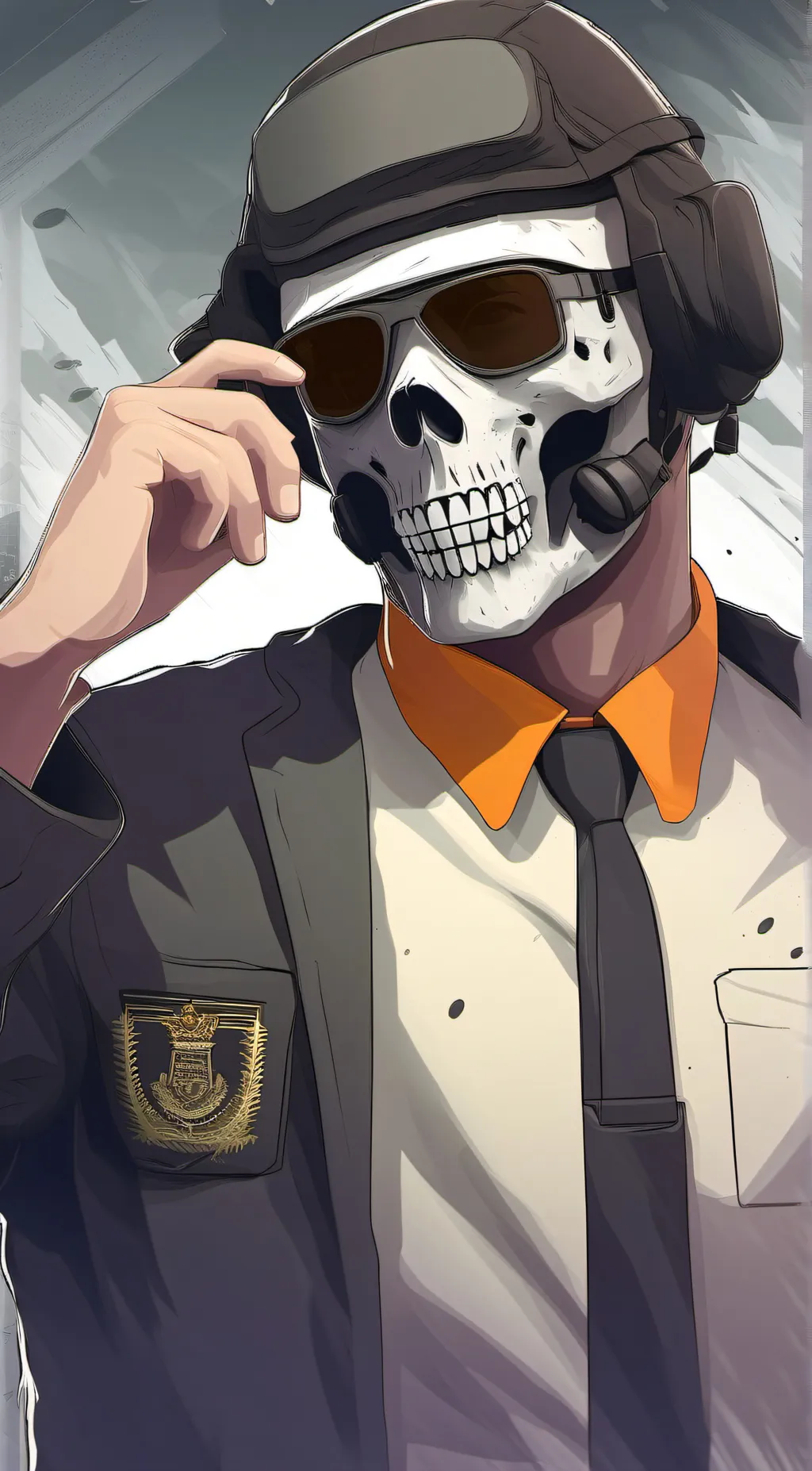 ai character: Ghost <3 background