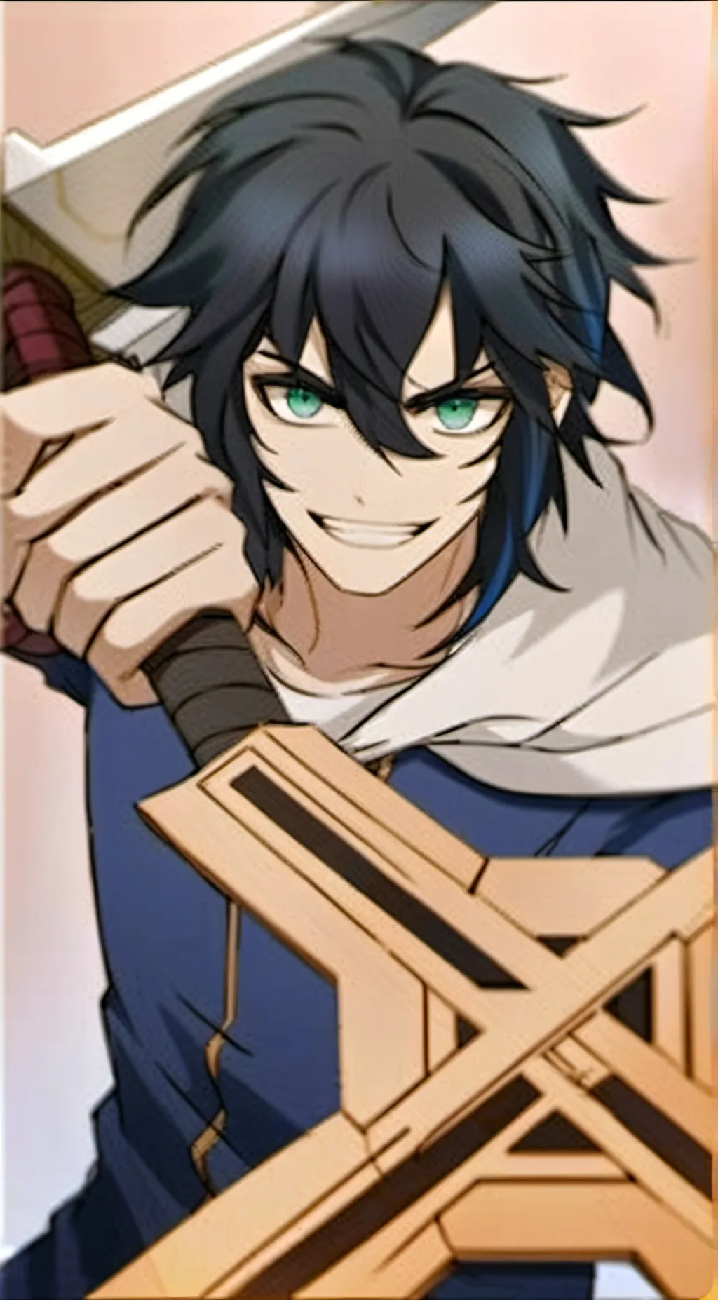 ai character: inosuke hashibira  background