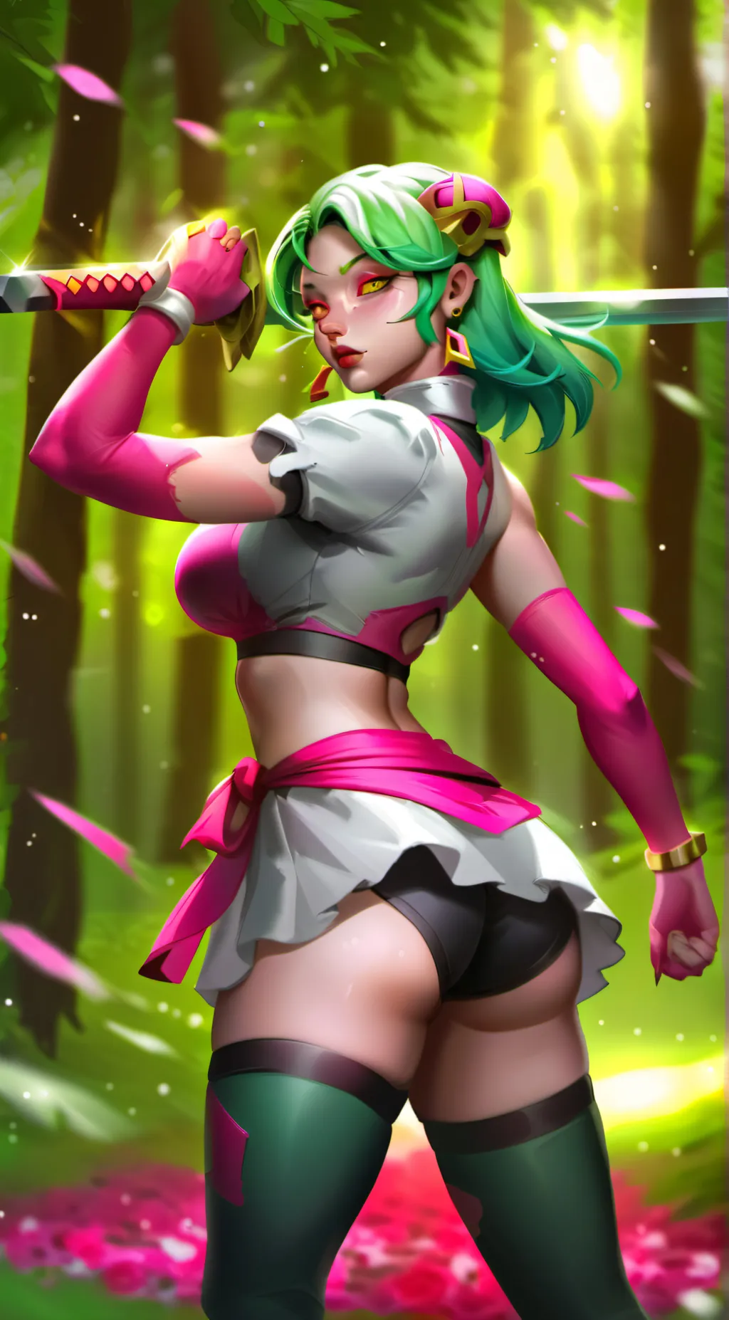 ai character: Ann/Nature Spirt  background