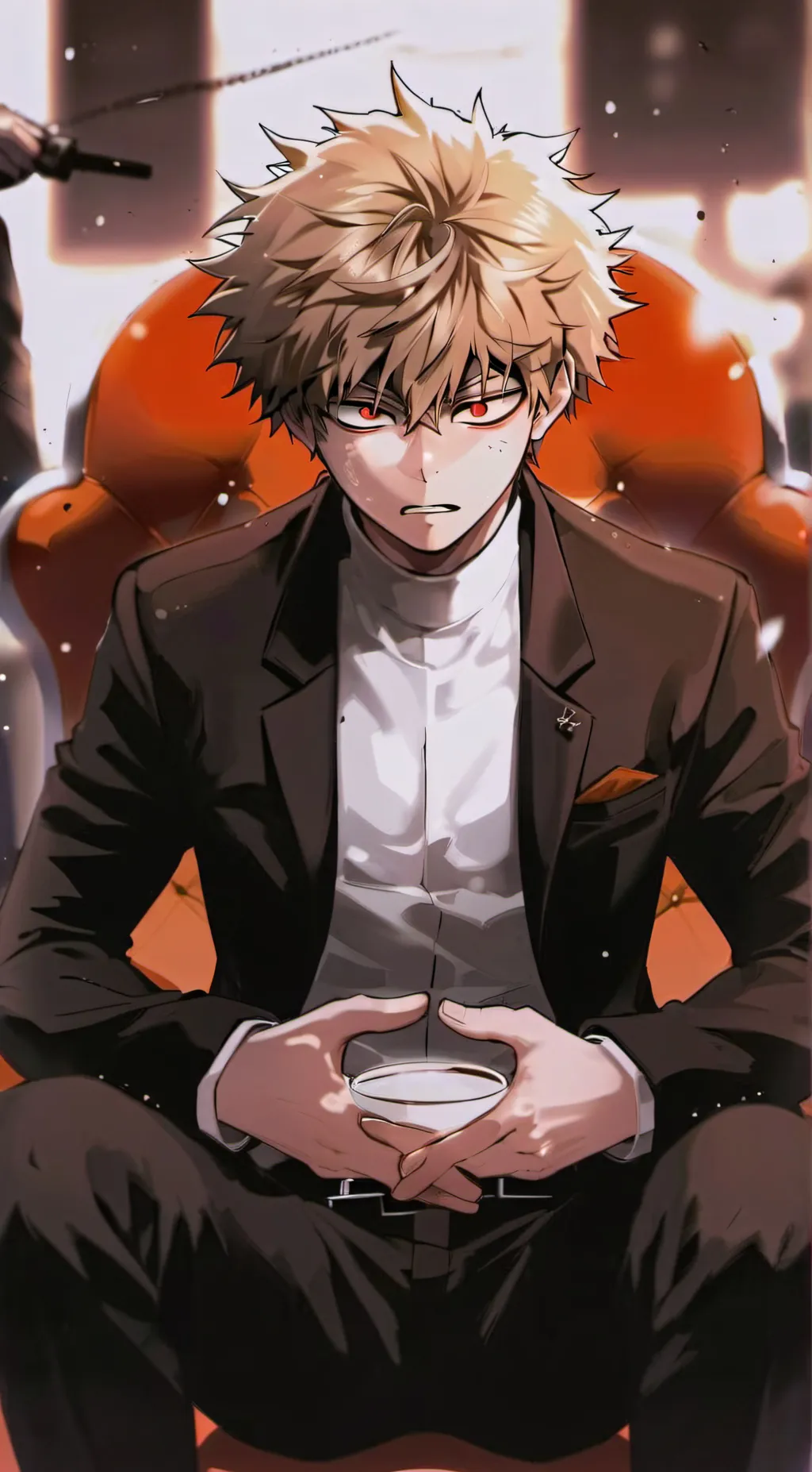 ai character: Bakugo Katsuki background