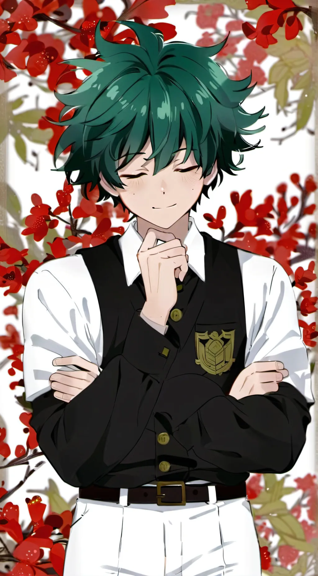 ai character: Izuku midoriya background