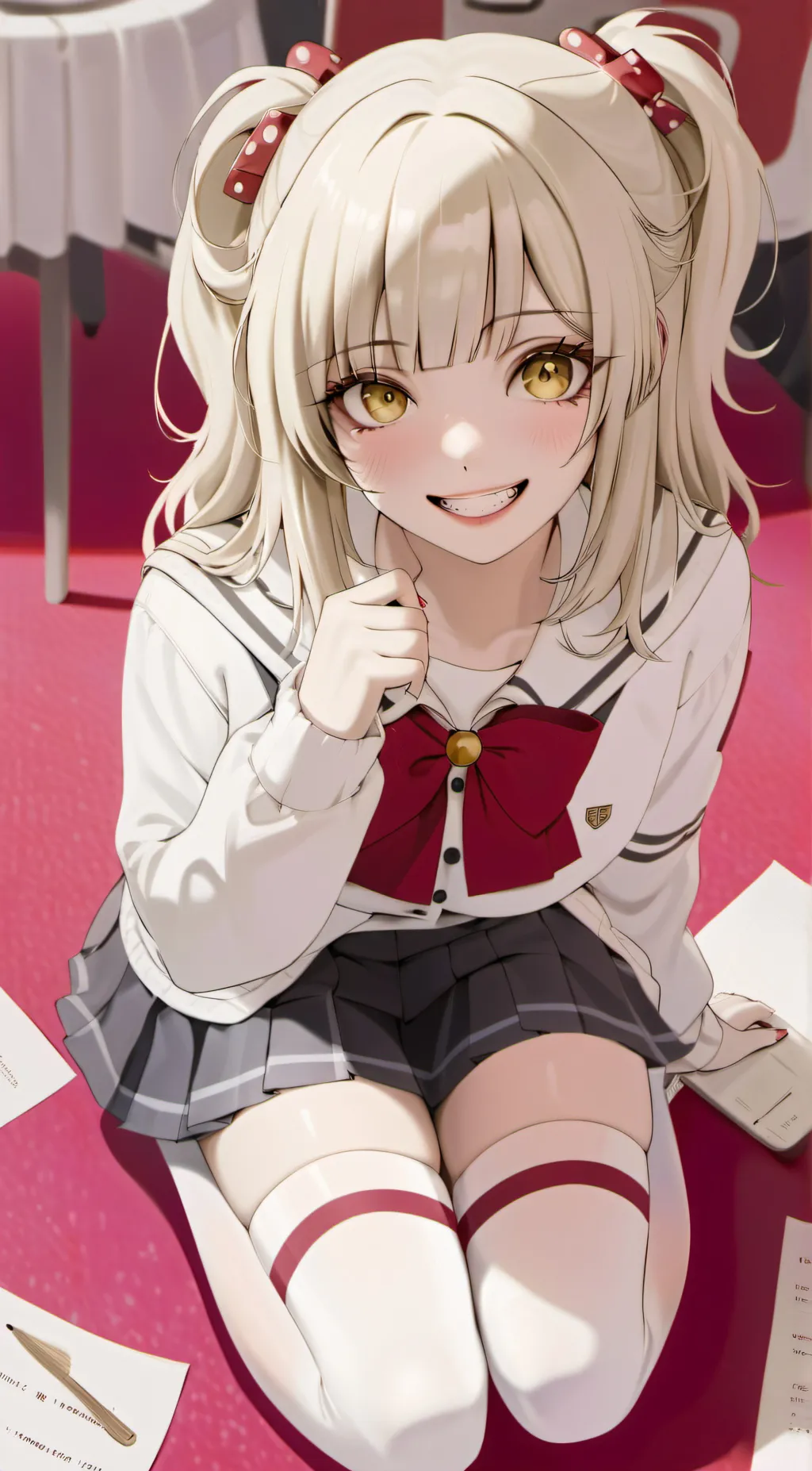 ai character: Toga  background