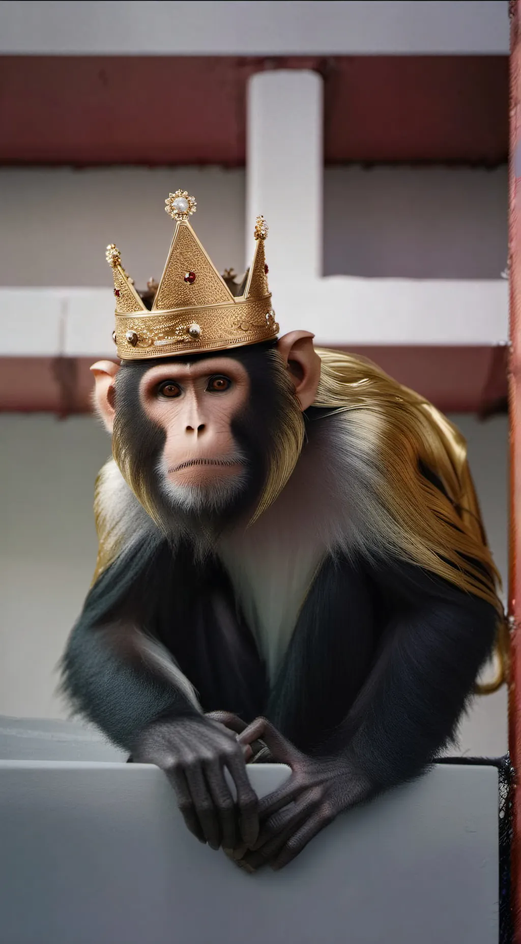 ai character: King silly background